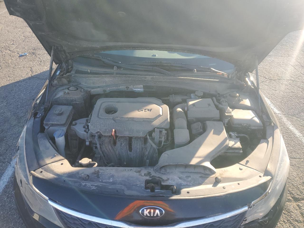 2019 KIA Optima VIN 5XXGT4L36KG349264 Copart auction photo, front end / side damage thumbnail 11