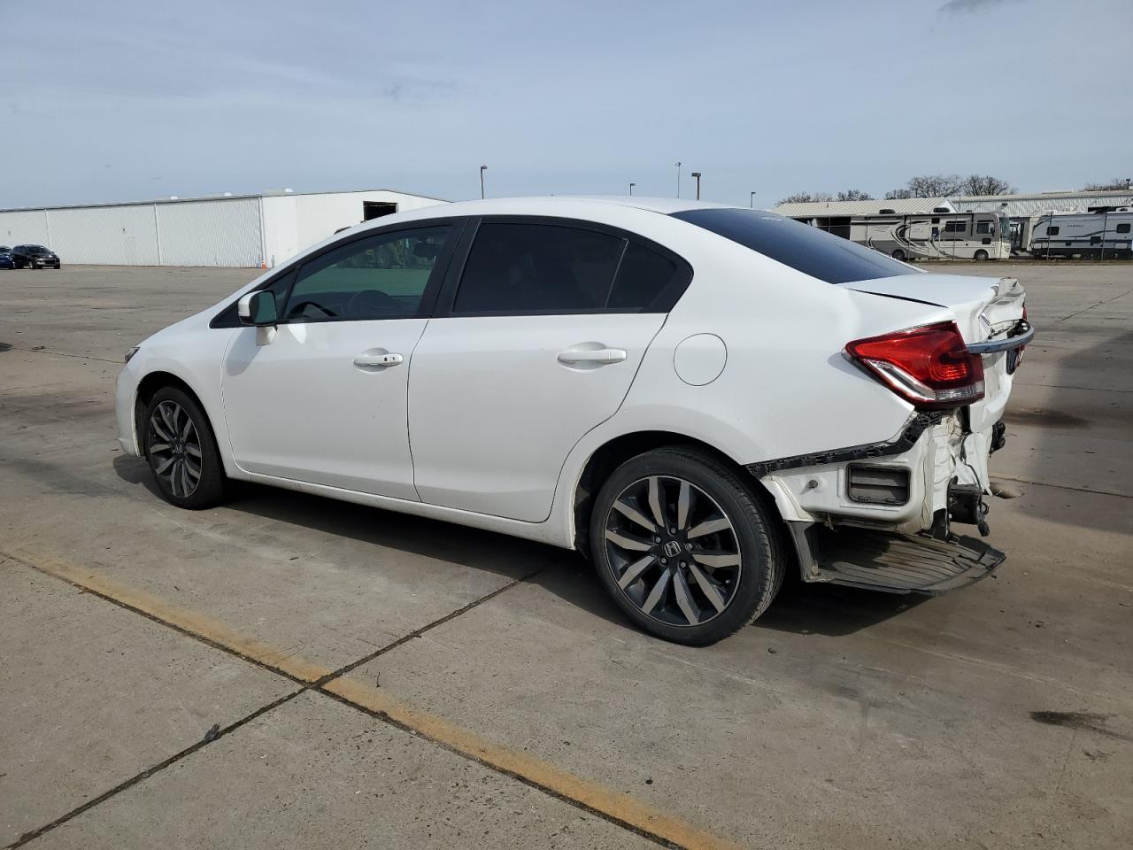 2015 Honda Civic VIN 19XFB2F96FE218868 Copart auction photo, rear end damage thumbnail 2