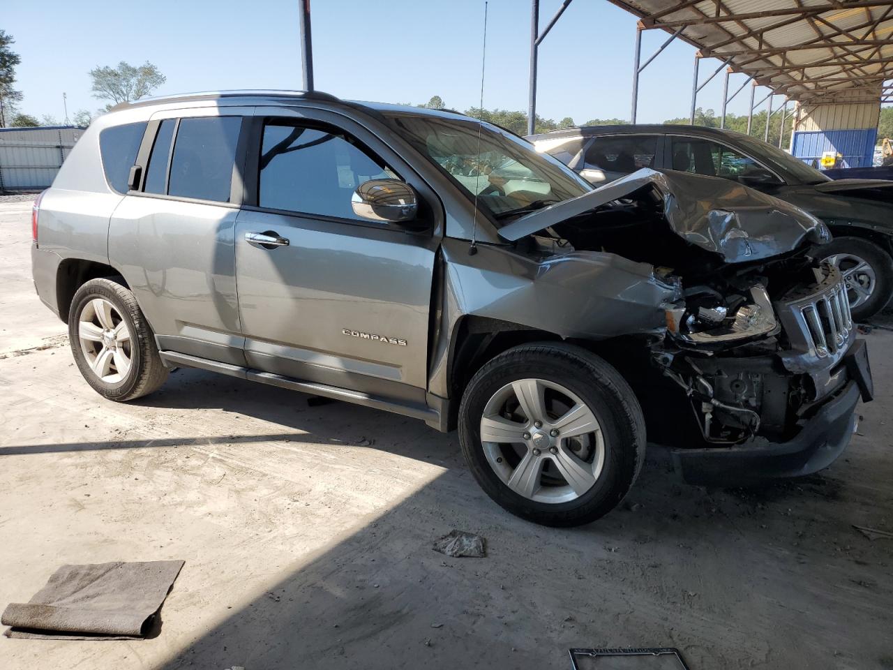 2013 Jeep Compass VIN 1C4NJCBB9DD184436 Copart auction photo, front end / side damage thumbnail 4