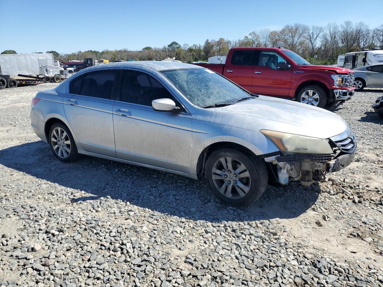 2011 Honda Accord VIN 1HGCP2F63BA155270 Copart auction photo, front end / rear end damage thumbnail 4