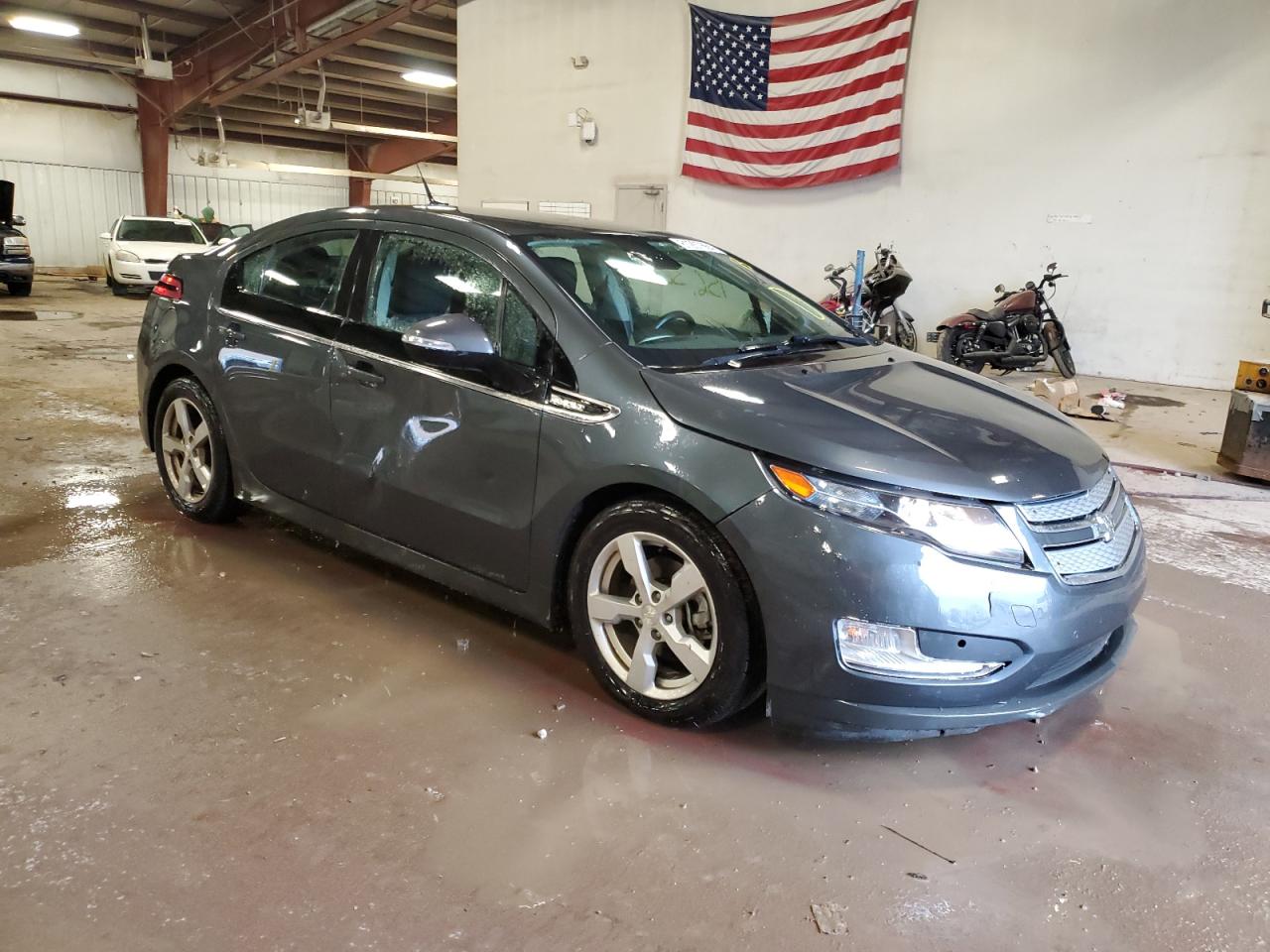 2013 Chevrolet Volt VIN 1G1RC6E43DU109959 Copart auction photo, side / front end damage thumbnail 4