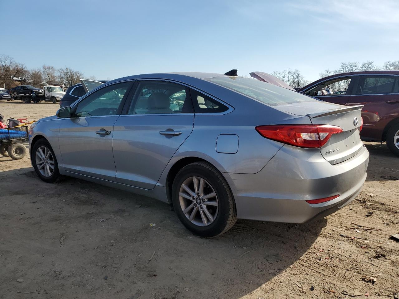 2015 Hyundai Sonata VIN 5NPE24AF8FH016520 Copart auction photo, rear end damage thumbnail 2