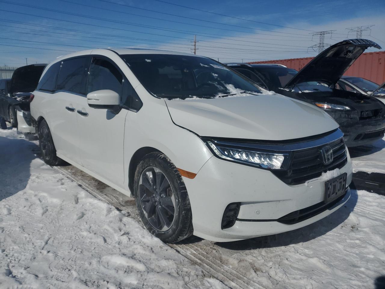 2022 Honda Odyssey VIN 5FNRL6H90NB057487 Copart auction photo, rear end damage thumbnail 4