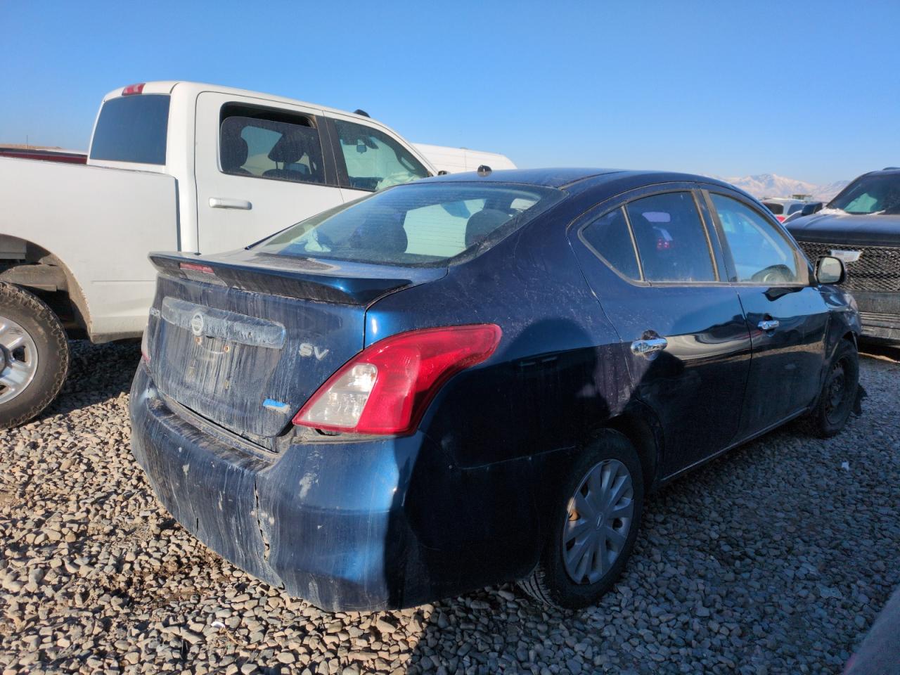 2014 Nissan Versa VIN 3N1CN7AP3EK458380 Copart auction photo, front end damage thumbnail 3