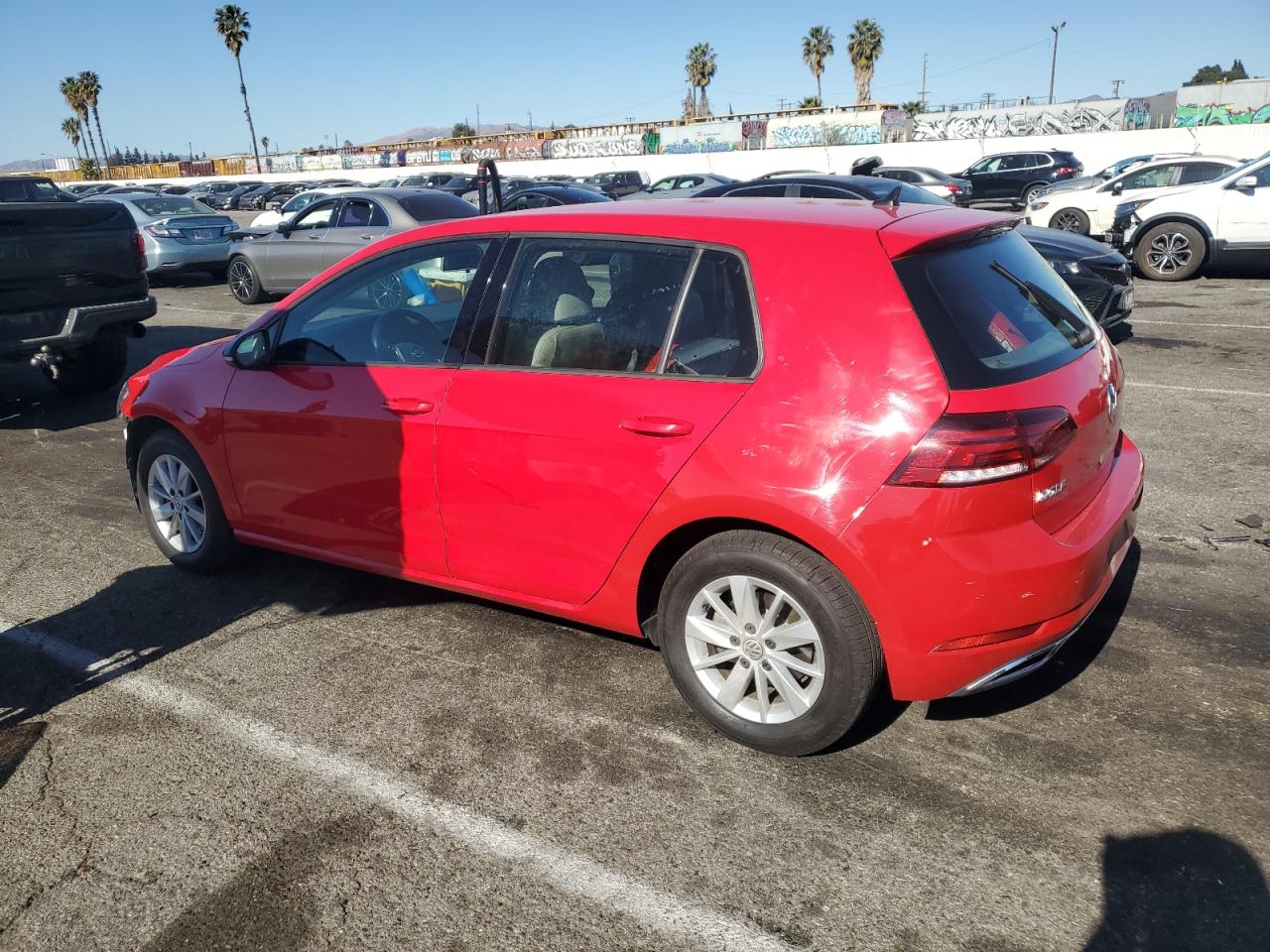 2018 Volkswagen Golf VIN 3VWG17AU8JM255299 Copart auction photo, front end / undercarriage damage thumbnail 2