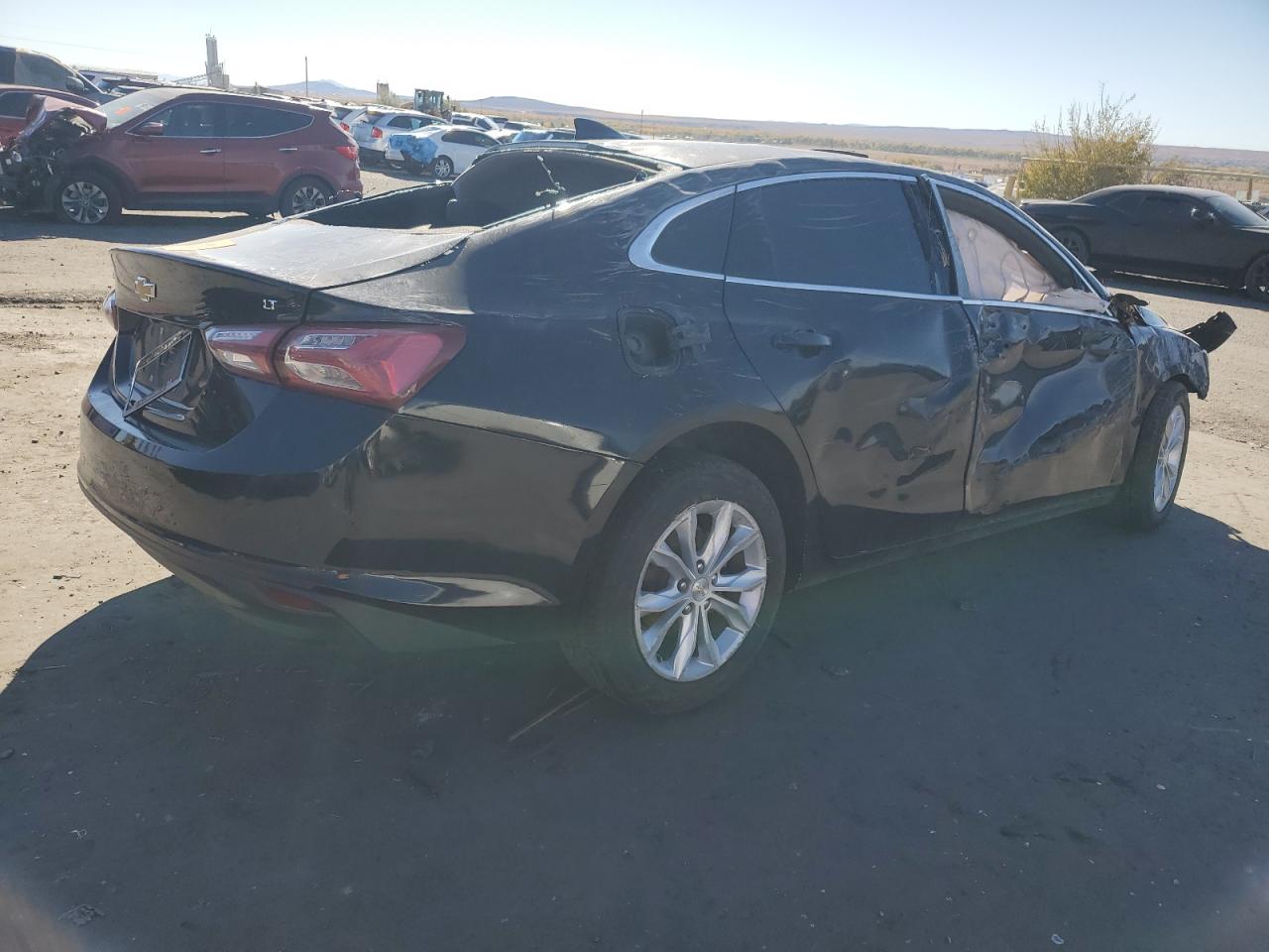 2020 Chevrolet Malibu VIN 1G1ZD5ST0LF093130 Copart auction photo, rollover damage thumbnail 3