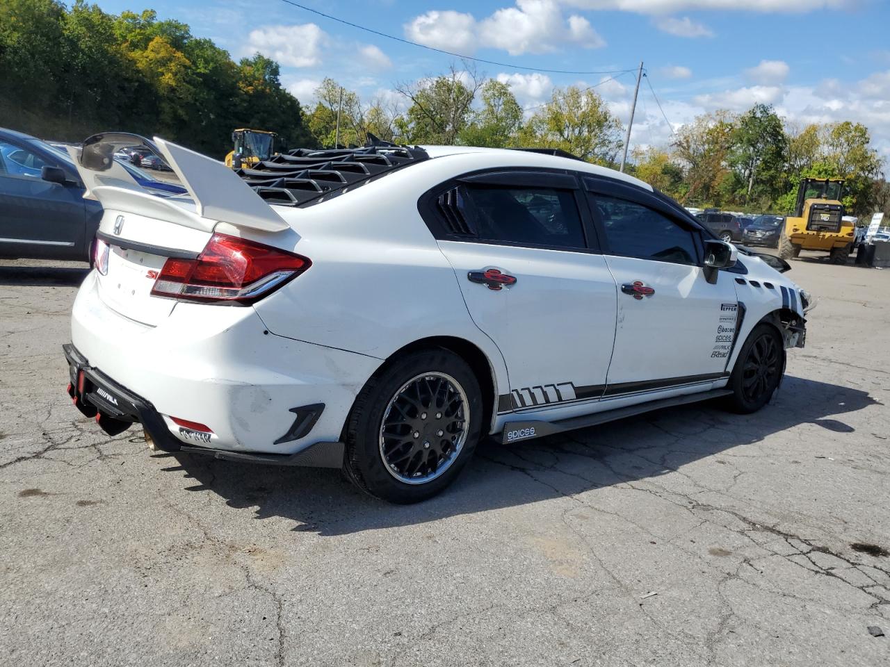 2014 Honda Civic VIN 2HGFB2F51EH519226 Copart auction photo, front end / minor dent/scratches damage thumbnail 3