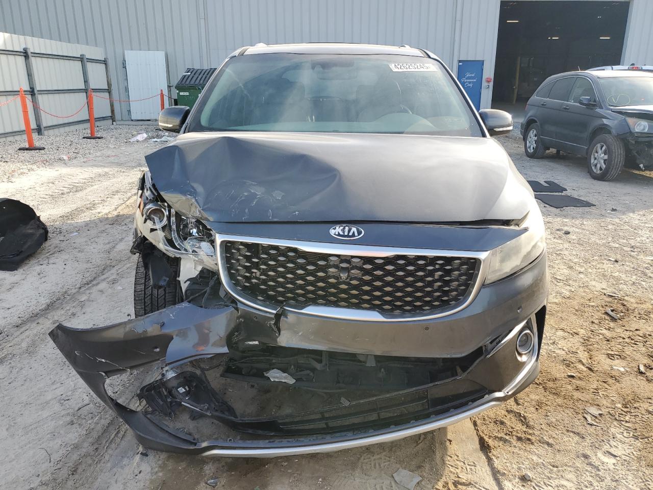 2015 KIA Sedona VIN KNDME5C1XF6020296 Copart auction photo, front end damage thumbnail 5