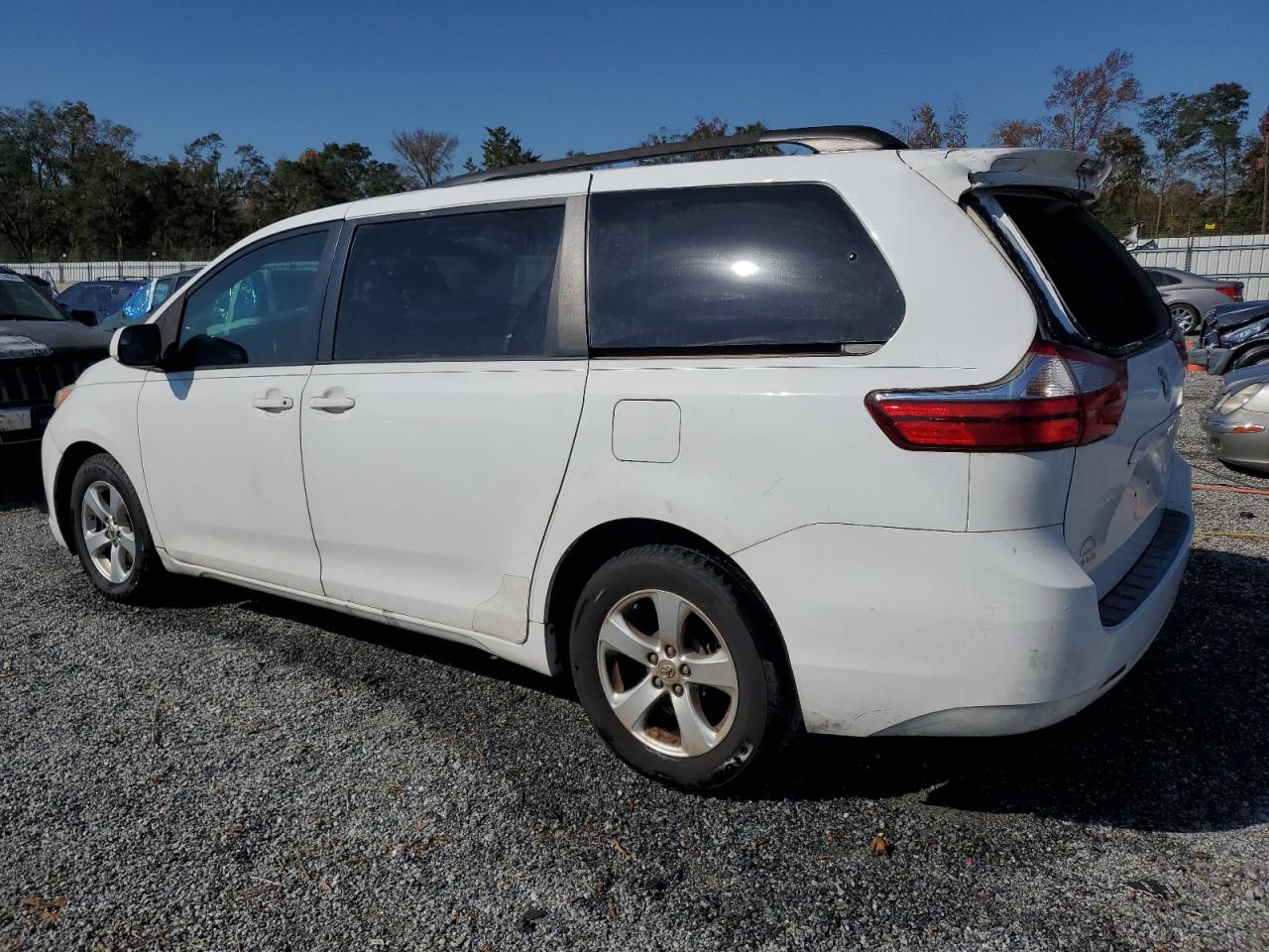 2015 Toyota Sienna VIN 5TDJK3DC6FS101974 Copart auction photo, top/roof damage thumbnail 2