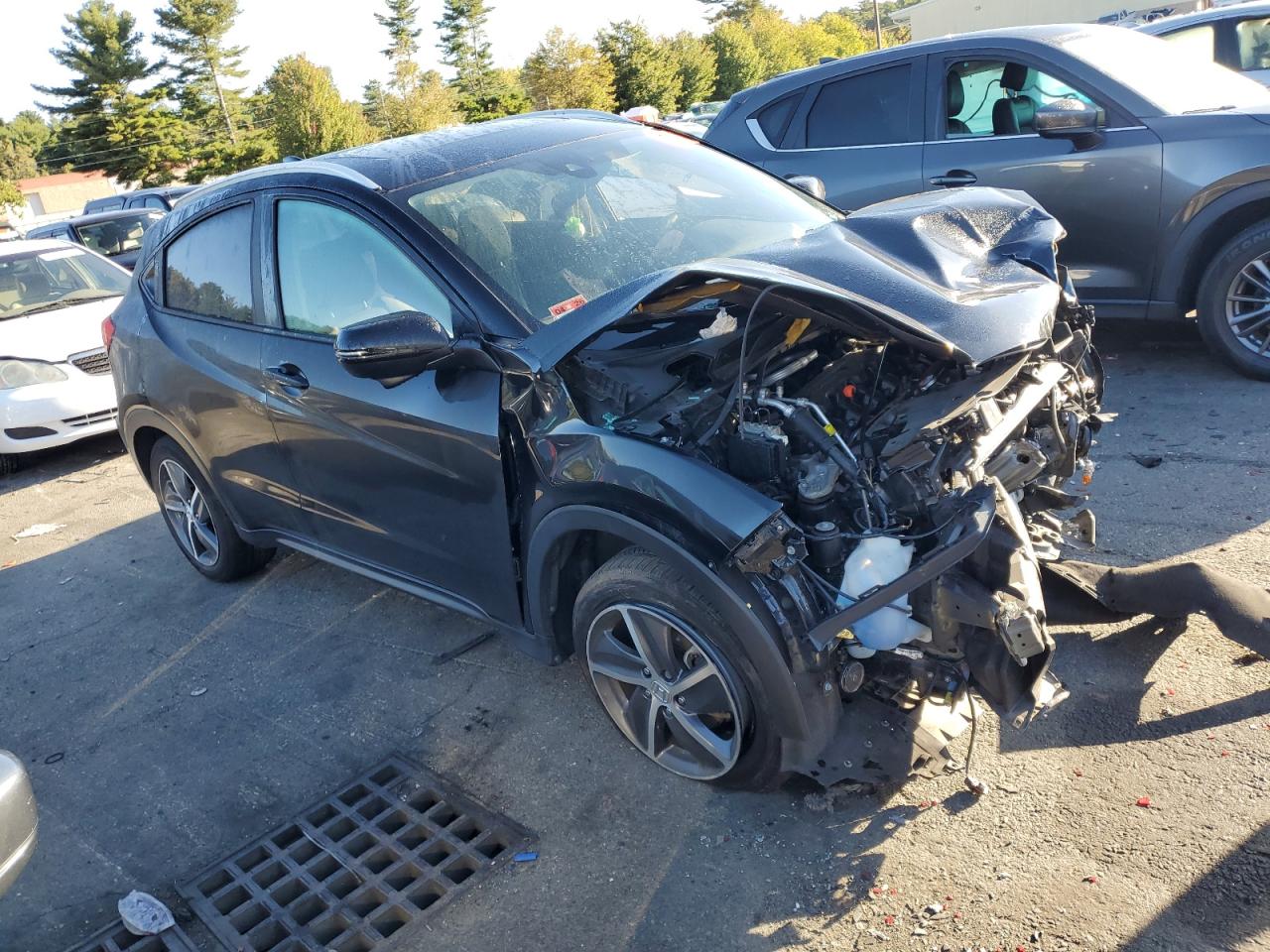 2021 Honda HR-V VIN 3CZRU6H52MM731136 Copart auction photo, front end damage thumbnail 4