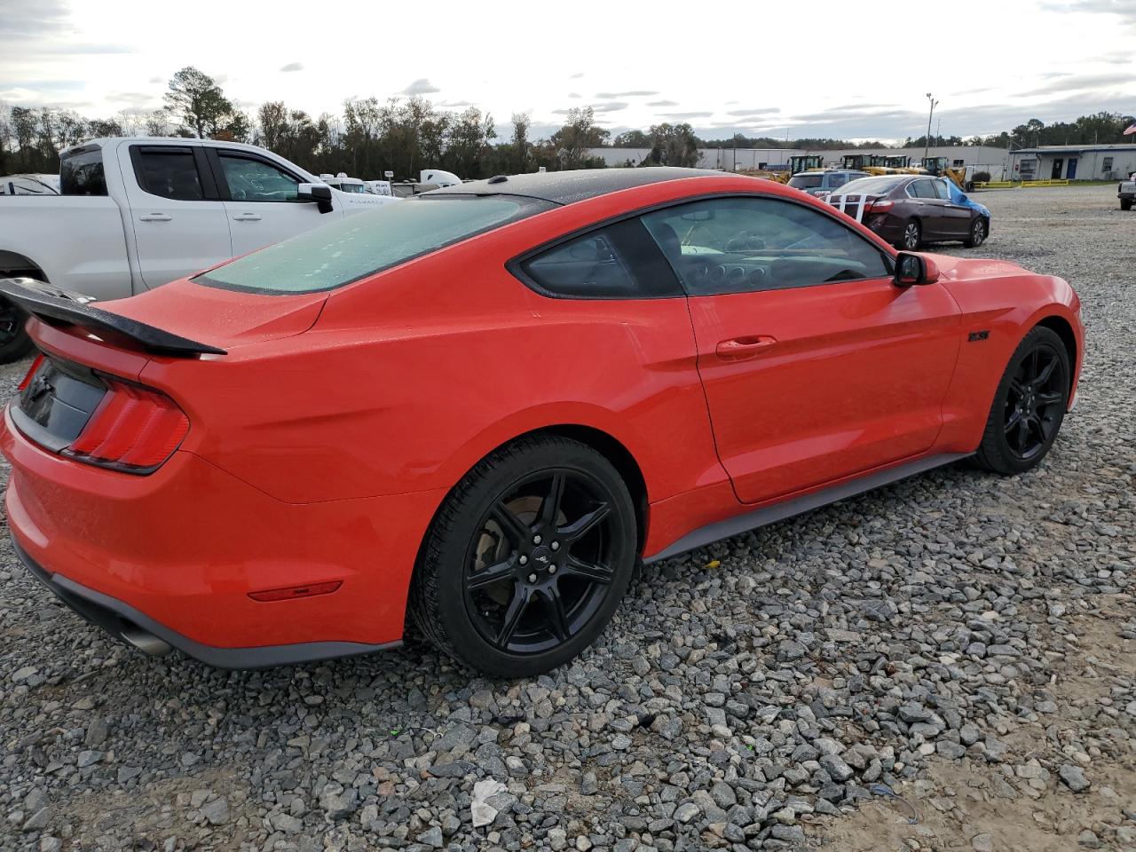 2019 Ford Mustang VIN 1FA6P8TH9K5105508 Copart auction photo, side damage thumbnail 3
