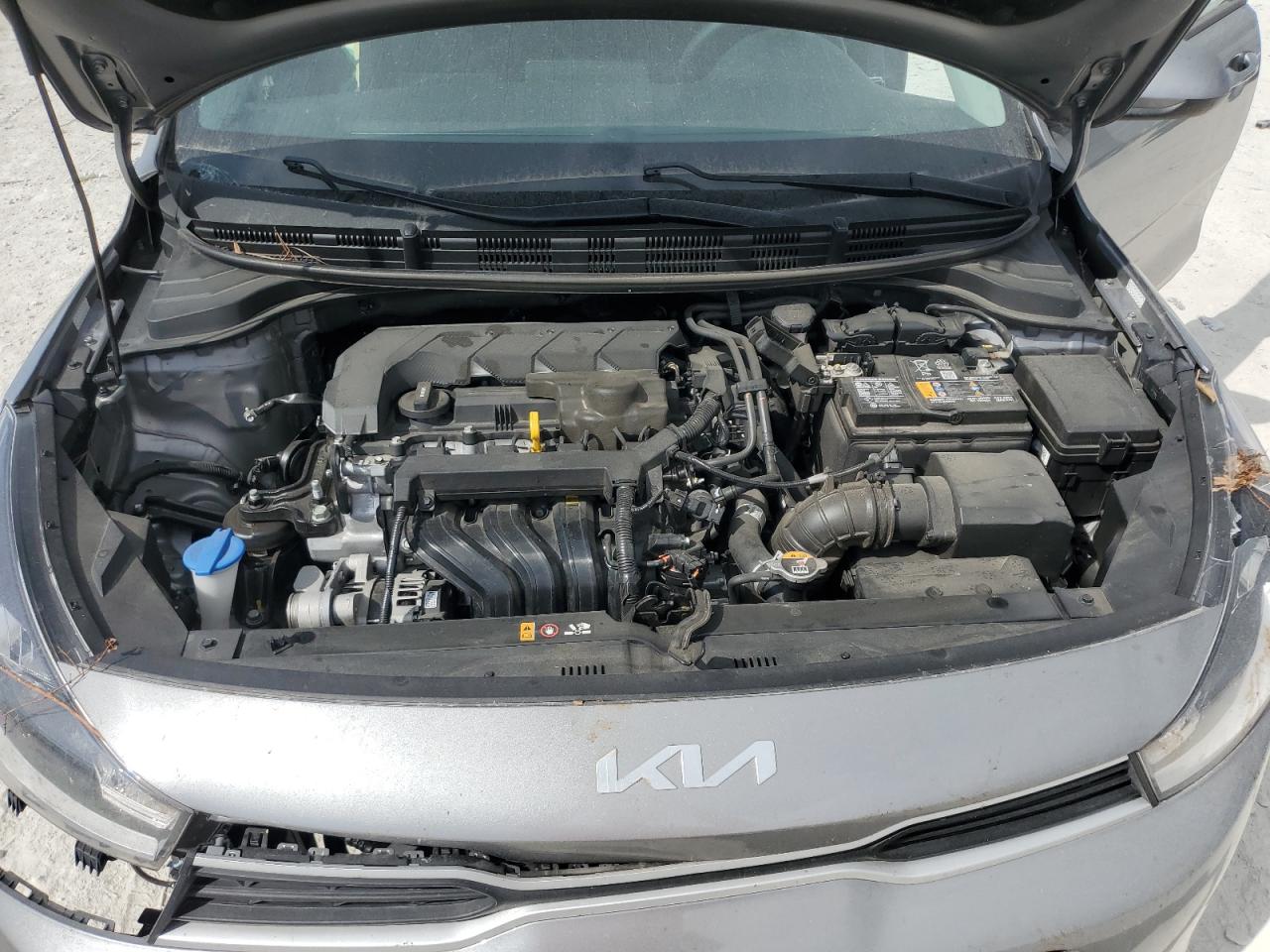 2023 KIA Rio VIN 3KPA25ADXPE597494 Copart auction photo, front end / side damage thumbnail 11