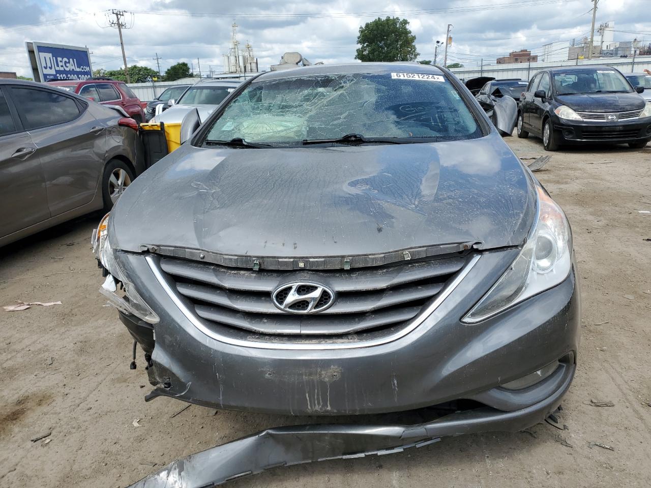 2013 Hyundai Sonata VIN 5NPEB4AC3DH593216 Copart auction photo, all over damage thumbnail 5
