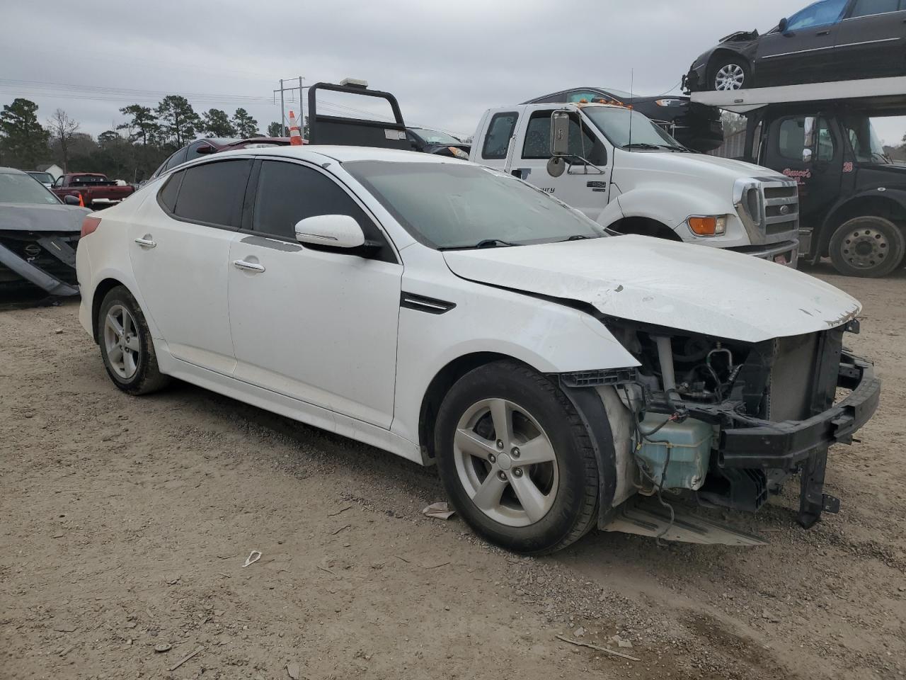 2015 KIA Optima VIN 5XXGM4A77FG441802 Copart auction photo, front end damage thumbnail 4