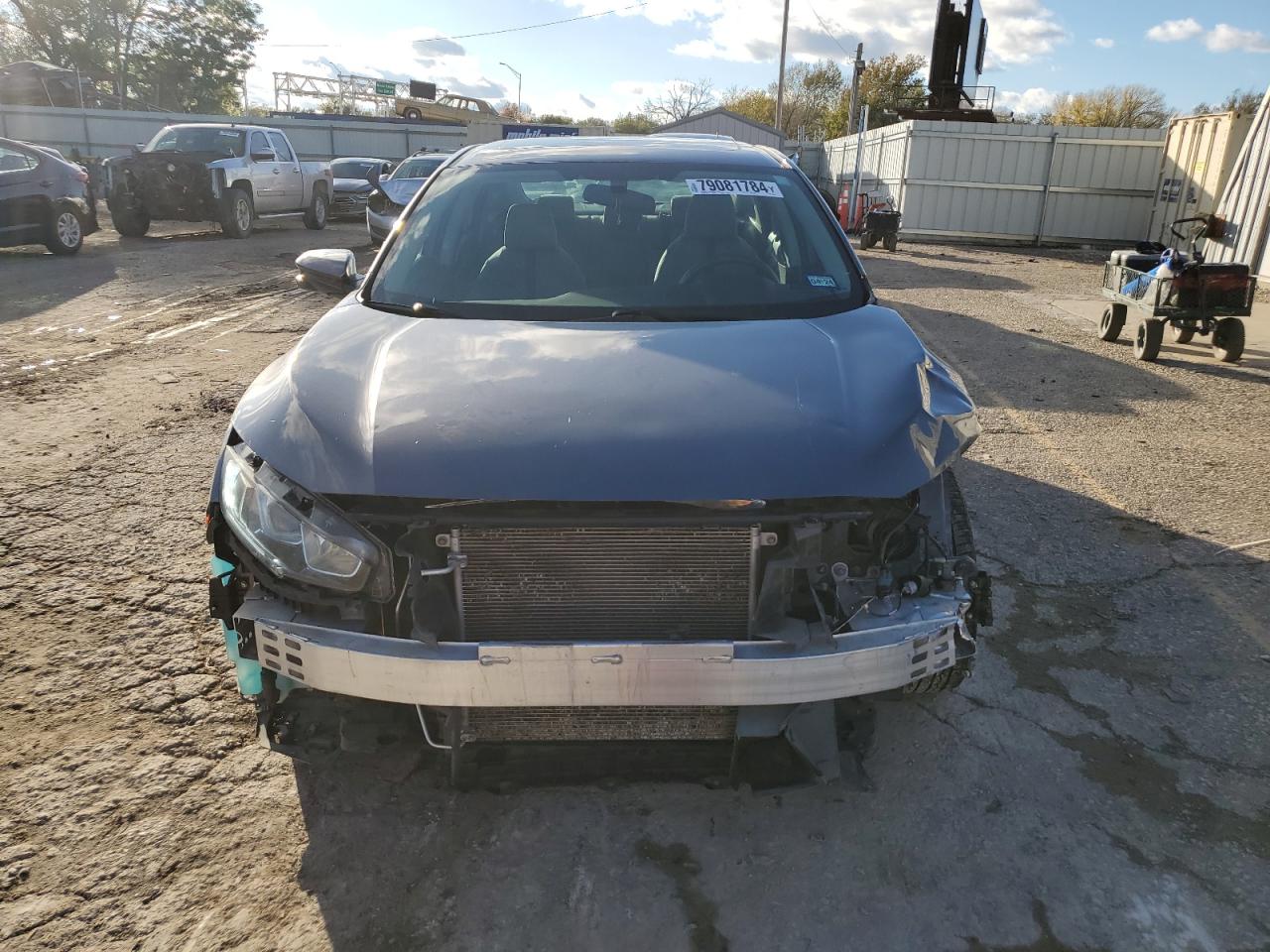 2017 Honda Civic VIN 19XFC2F77HE079526 Copart auction photo, front end damage thumbnail 5
