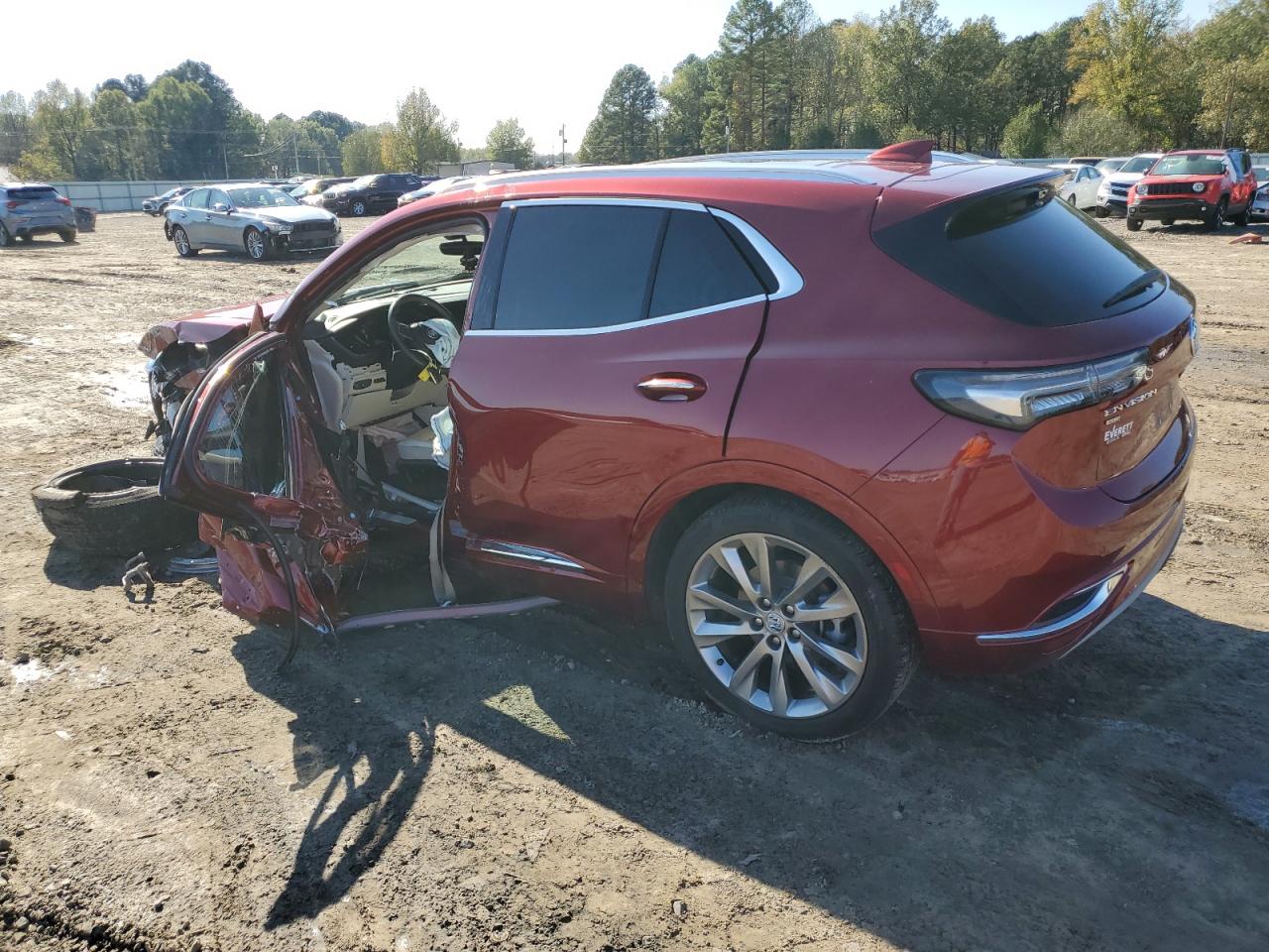 2022 Buick Envision VIN LRBFZSR46ND070909 Copart auction photo, front end / side damage thumbnail 2