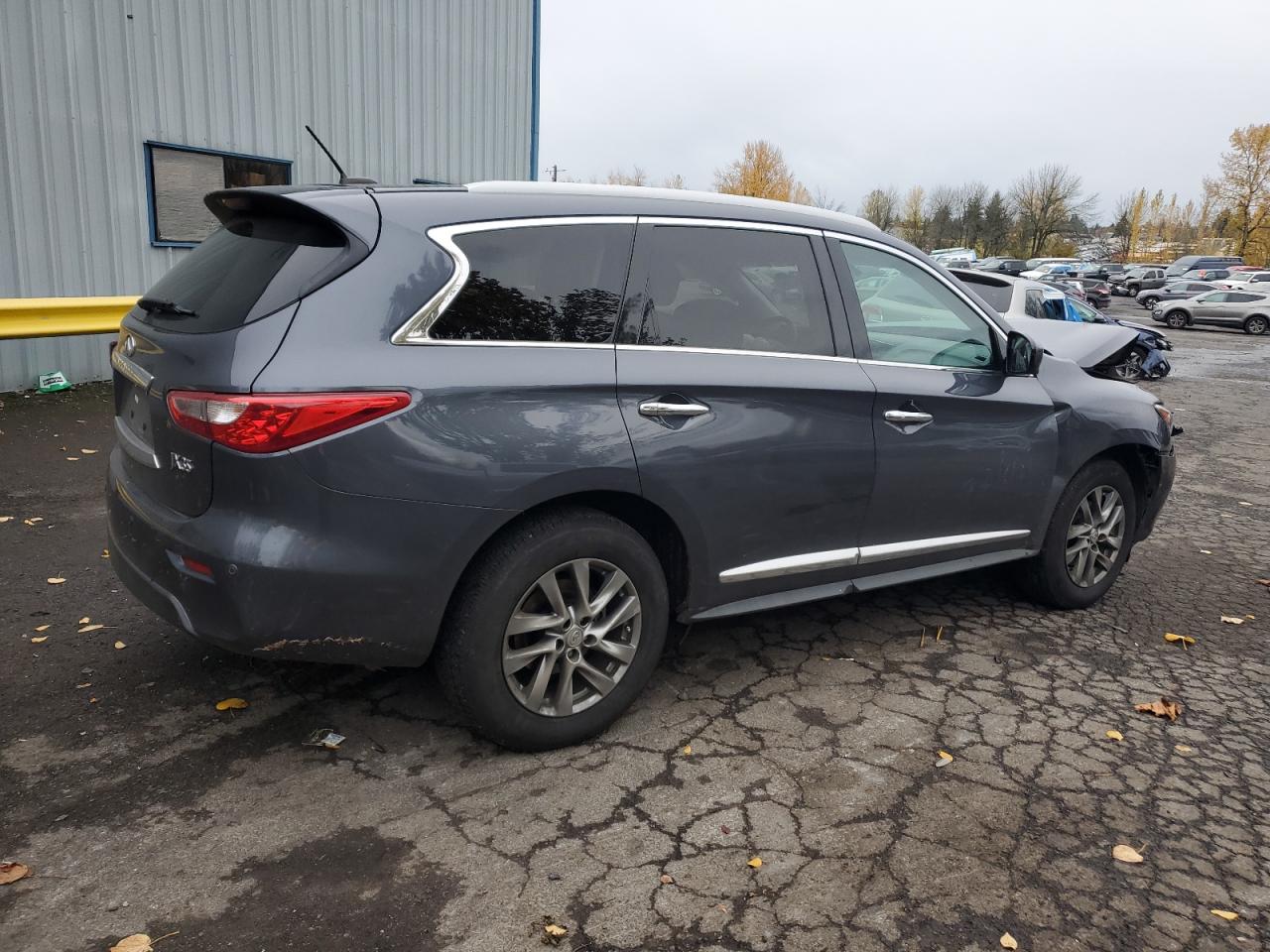 2013 Infiniti JX VIN 5N1AL0MM2DC326116 Copart auction photo, front end / rear end damage thumbnail 3