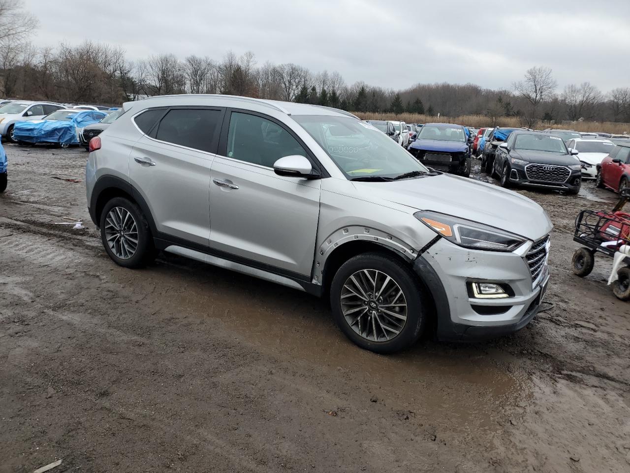 2021 Hyundai Tucson VIN KM8J3CAL3MU364655 Copart auction photo, front end damage thumbnail 4