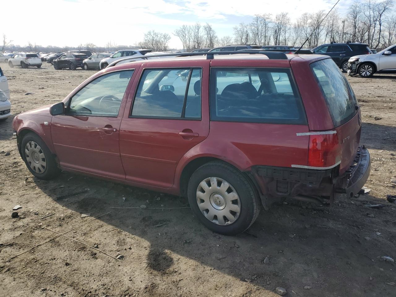 2004 Volkswagen Jetta VIN WVWRR61J94W116906 Copart auction photo, front end / rear end damage thumbnail 2