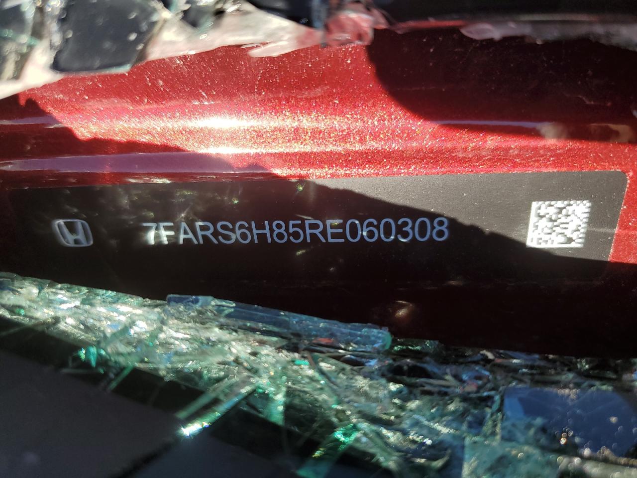 2024 Honda CR-V VIN 7FARS6H85RE060308 Copart auction photo, rollover damage thumbnail 14