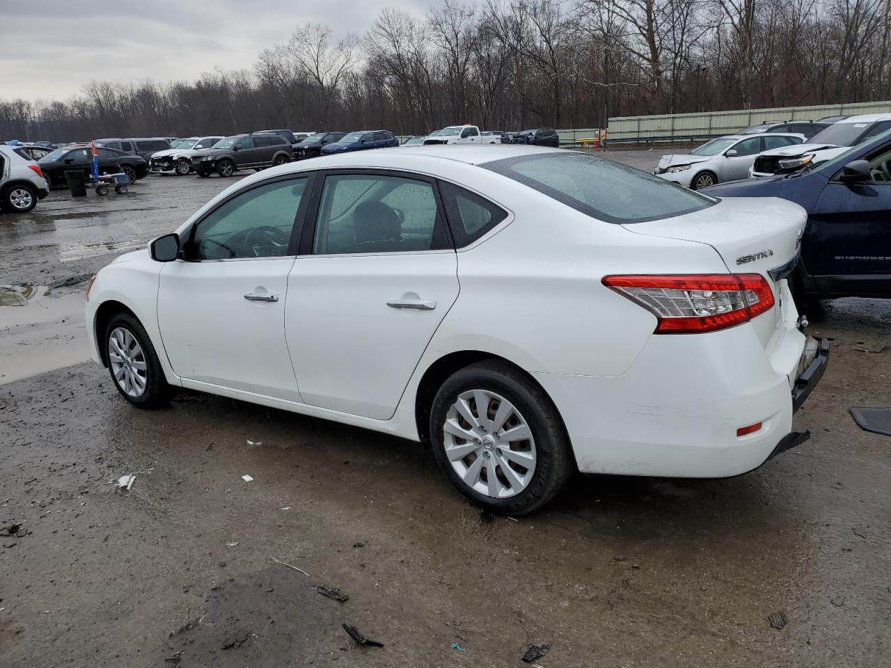 2014 Nissan Sentra VIN 3N1AB7AP8EY259709 Copart auction photo, rear end / side damage thumbnail 2