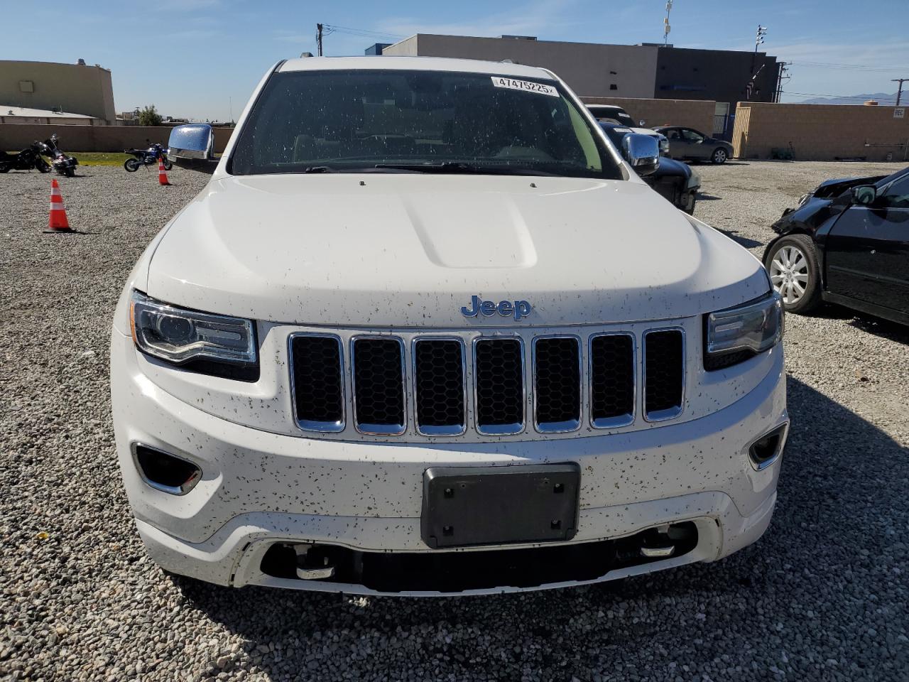 2014 Jeep Grand Cherokee VIN 1C4RJFCG6EC382234 Copart auction photo, front end / side damage thumbnail 5