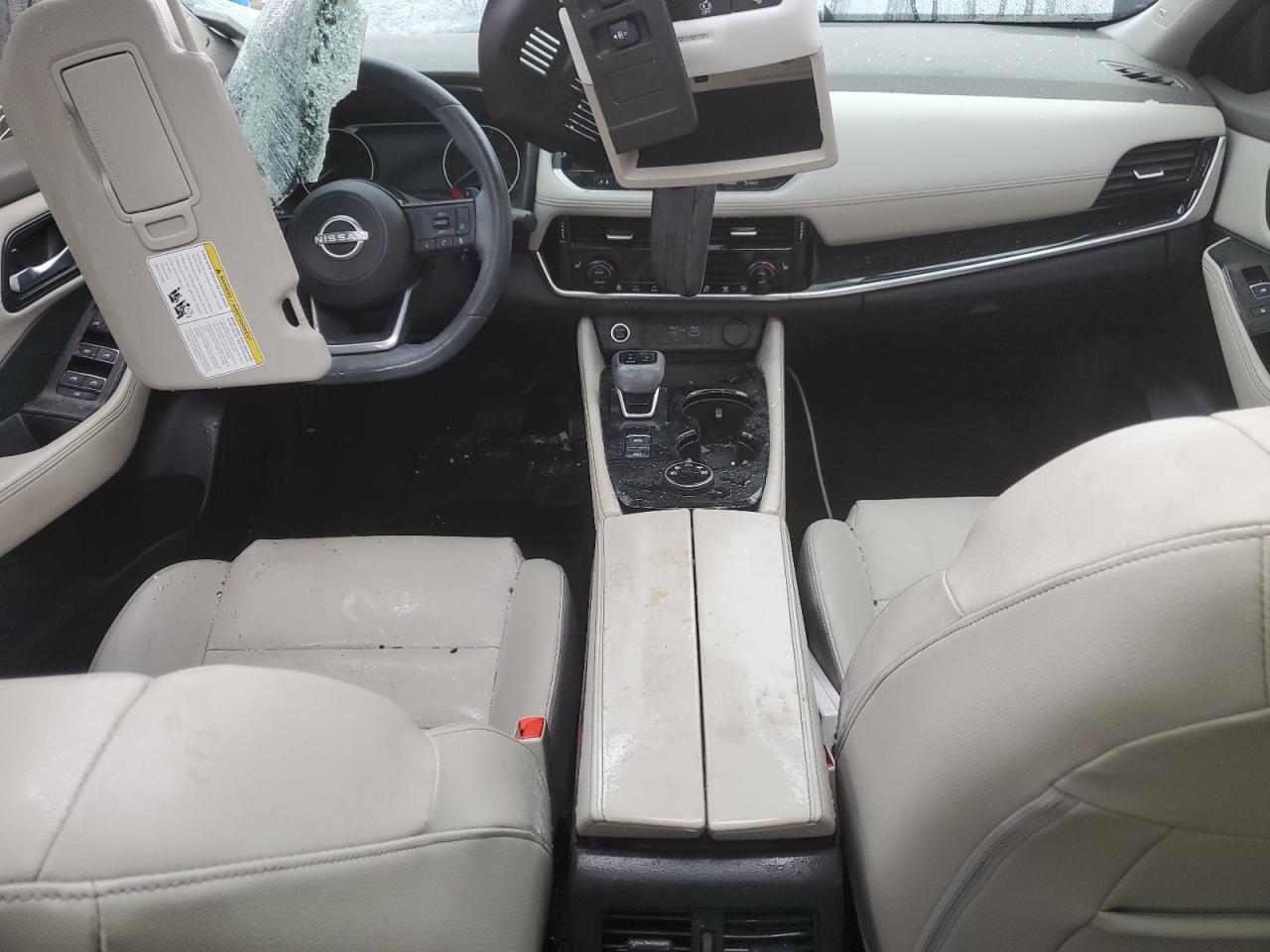2023 Nissan Rogue VIN JN8BT3CB3PW195909 Copart auction photo, front end / top/roof damage thumbnail 8