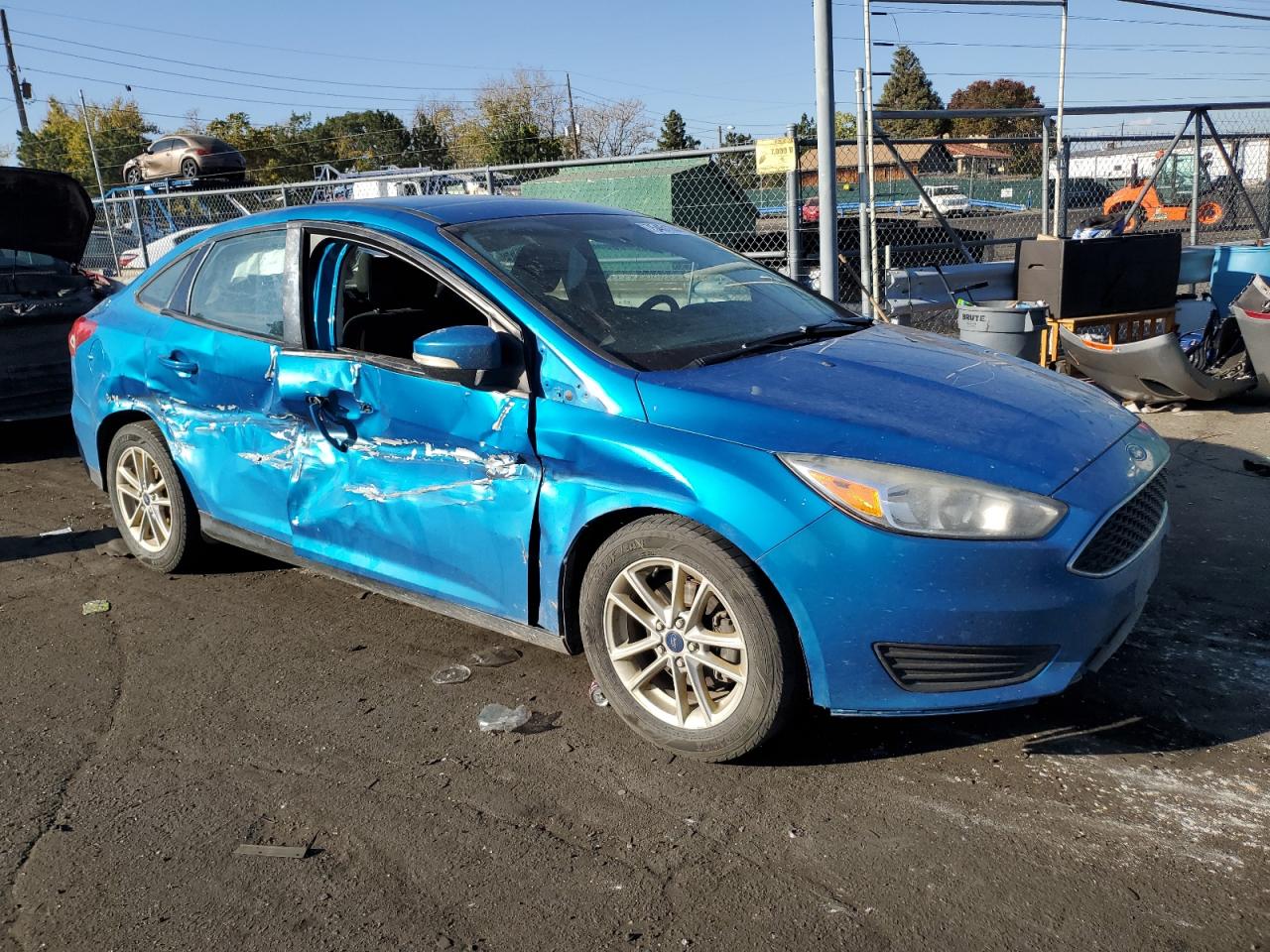 2017 Ford Focus VIN 1FADP3F29HL230224 Copart auction photo, side damage thumbnail 4
