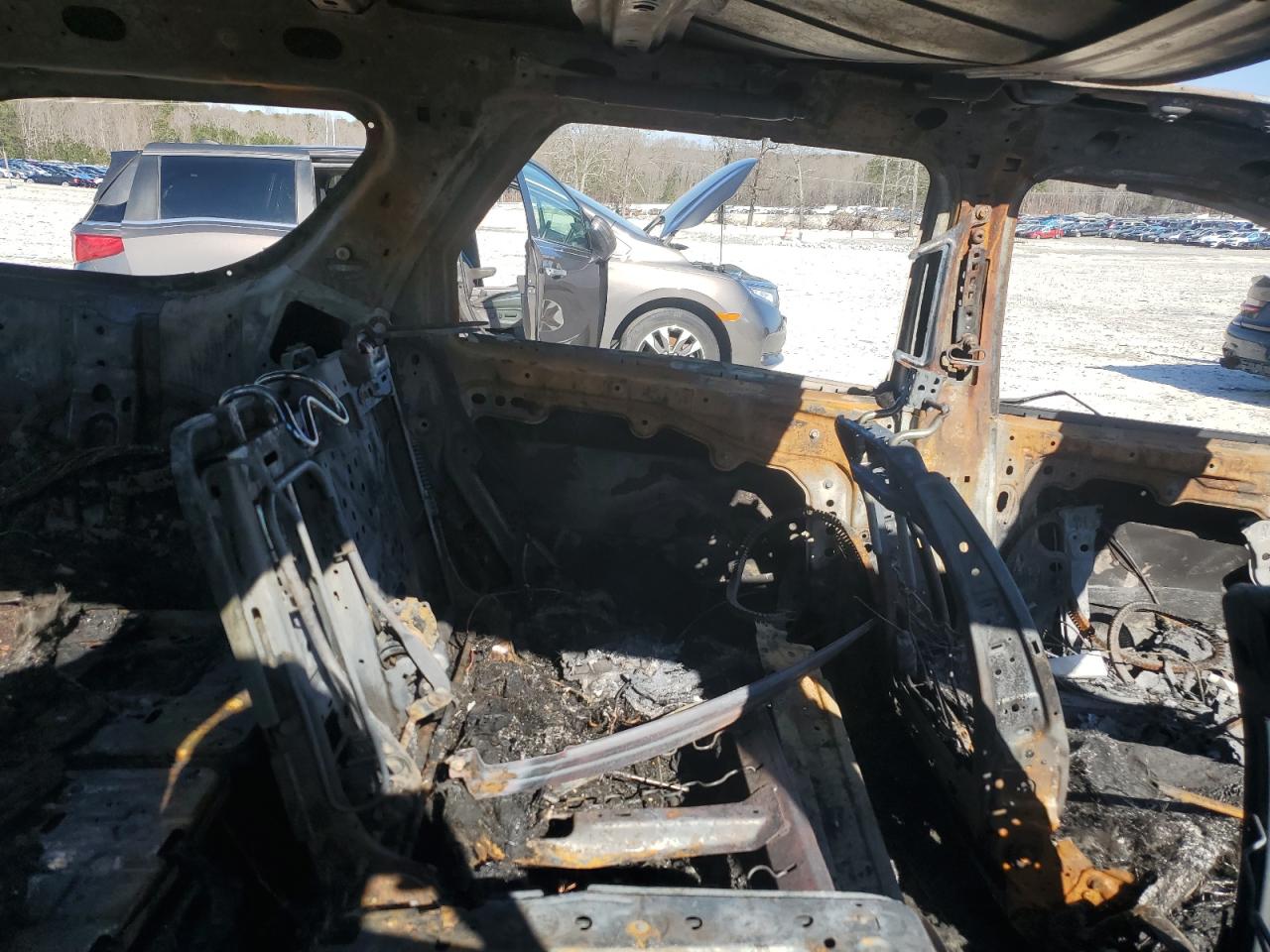 2021 Dodge Durango VIN 1C4RDHDG1MC718162 Copart auction photo, burn - interior / burn - engine damage thumbnail 10