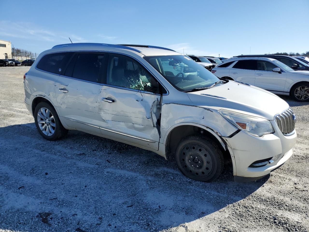 2014 Buick Enclave VIN 5GAKRCKD5EJ276421 Copart auction photo, side / front end damage thumbnail 4