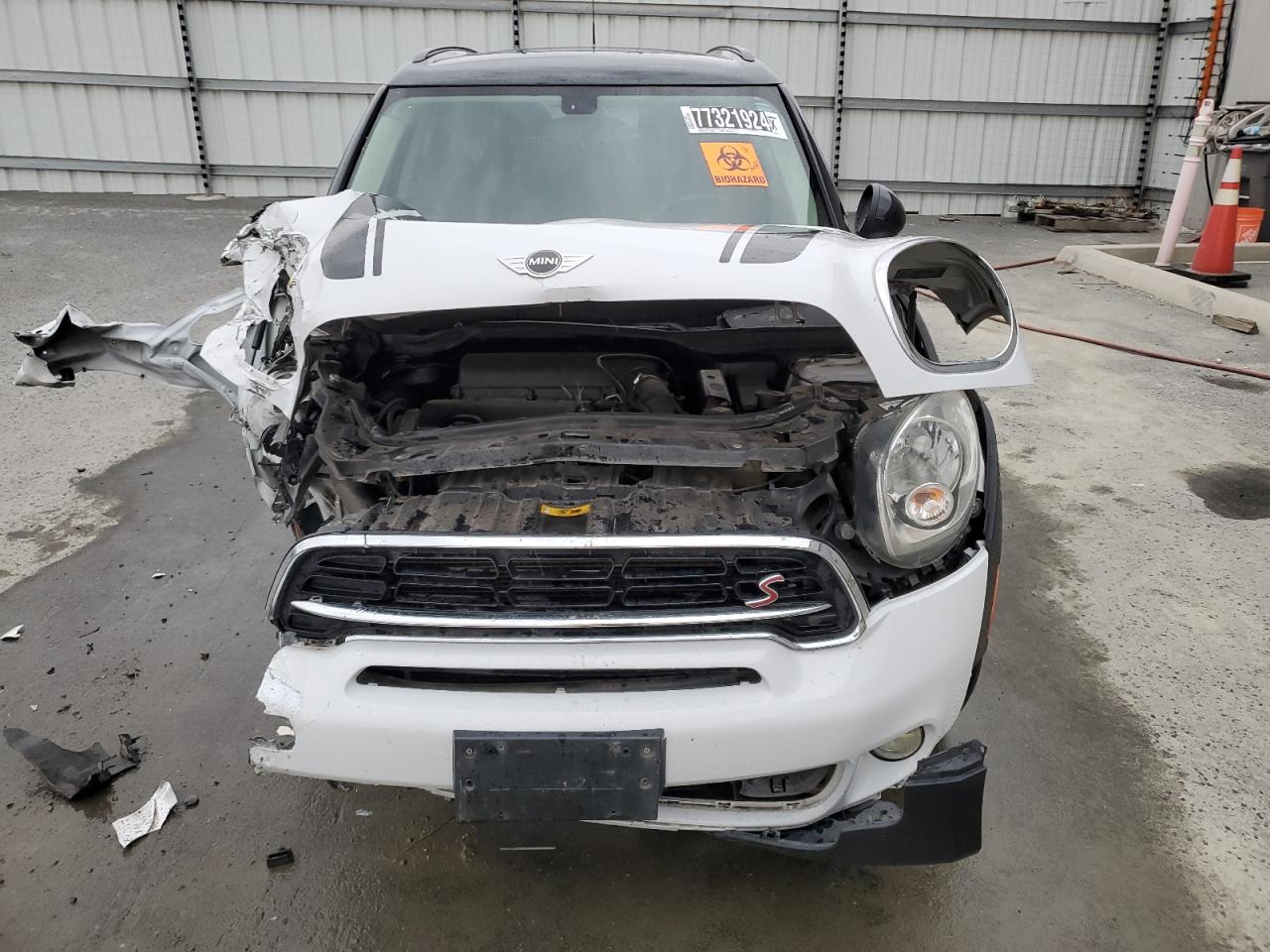 2016 MINI Cooper VIN WMWZC3C52GWT08508 Copart auction photo, front end / side damage thumbnail 5