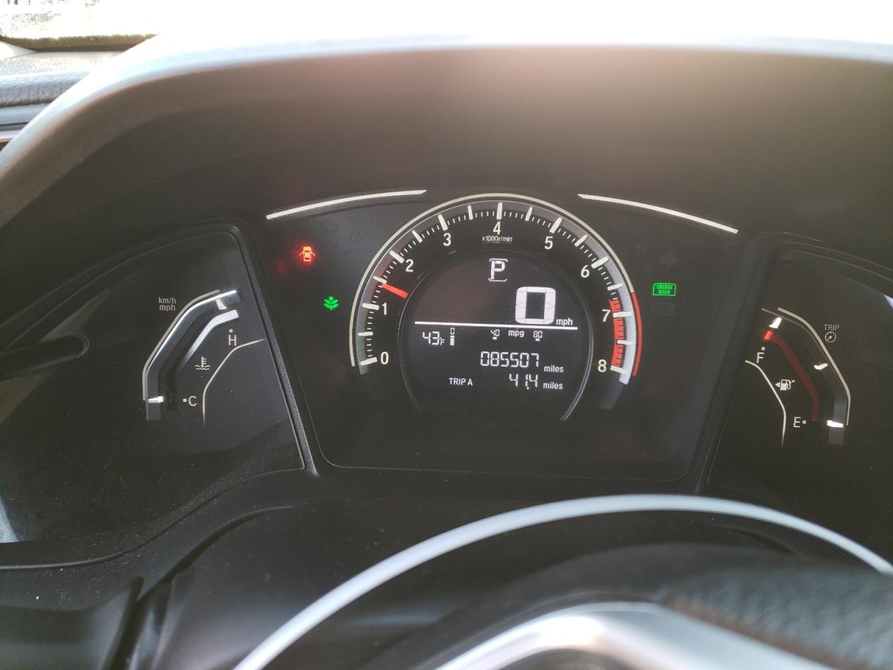 2017 Honda Civic VIN 19XFC2F51HE052997 Copart auction photo, rear end / front end damage thumbnail 9