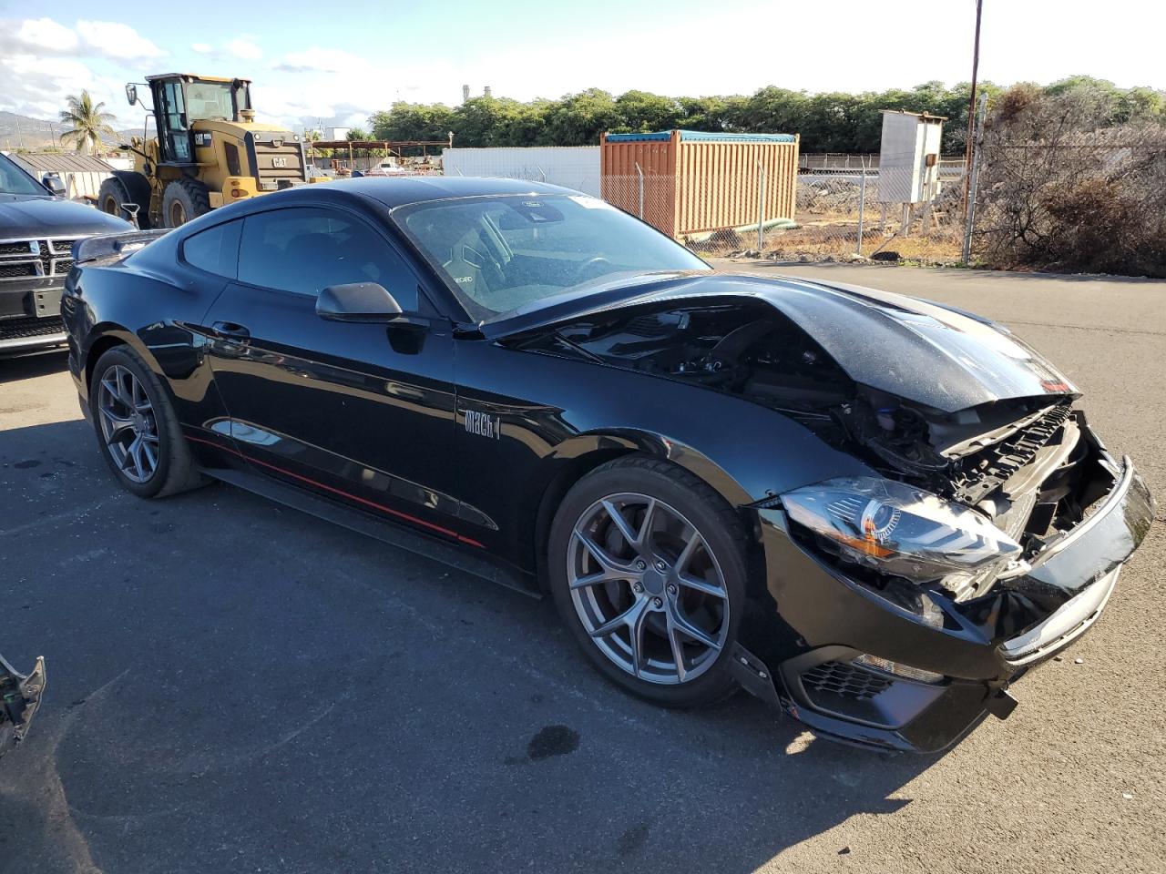 2021 Ford Mustang VIN 1FA6P8R08M5555185 Copart auction photo, front end damage thumbnail 4