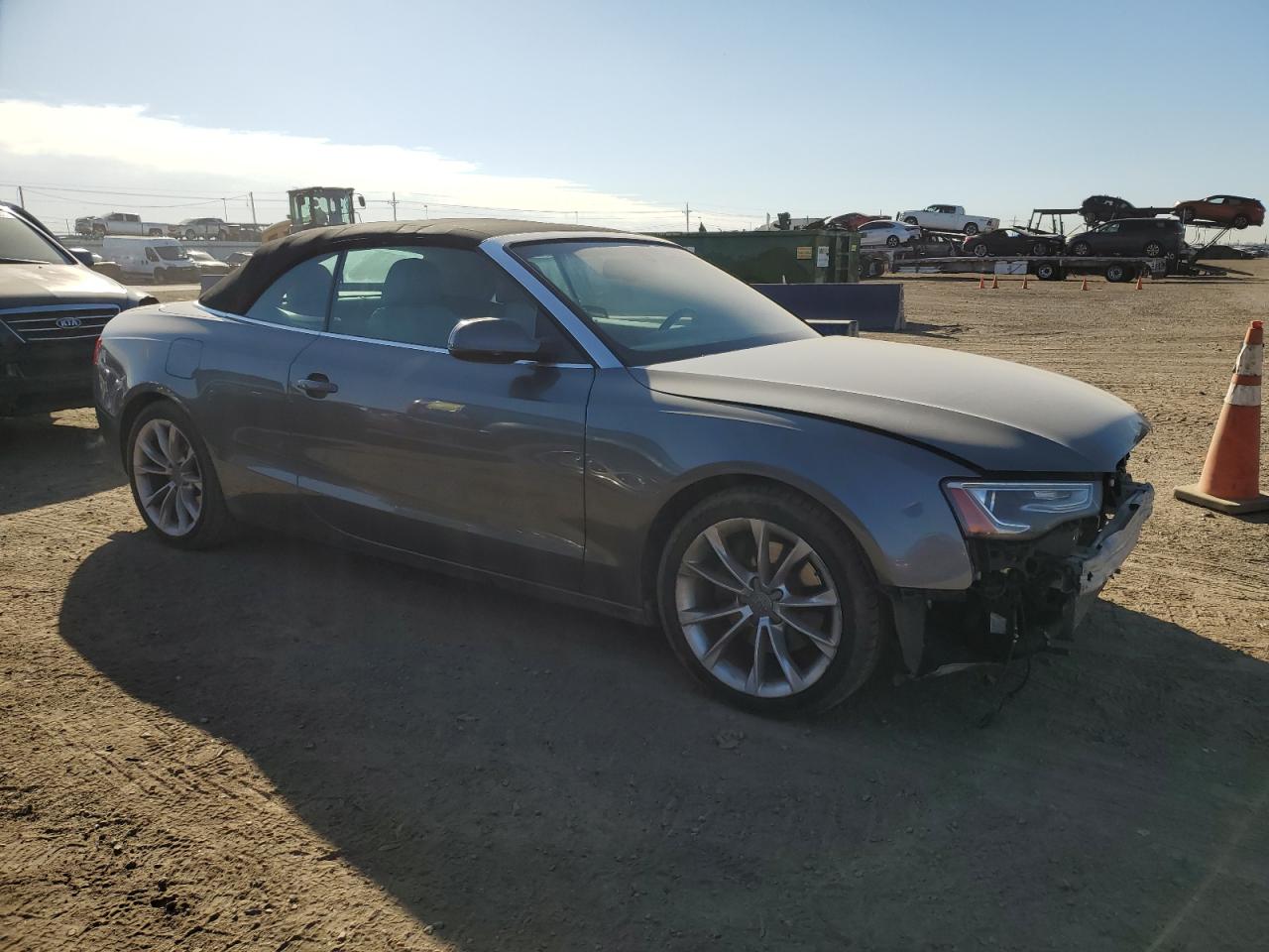 2013 Audi A5 VIN WAULFAFH5DN001598 Copart auction photo, front end damage thumbnail 4