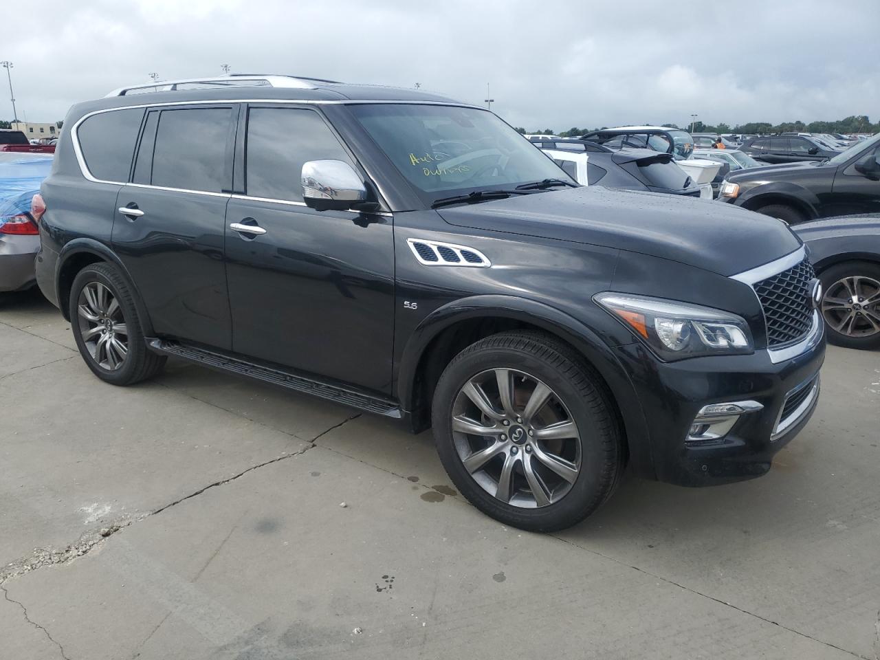 2017 Infiniti QX80 VIN JN8AZ2NE2H9157163 Copart auction photo, water/flood damage thumbnail 4