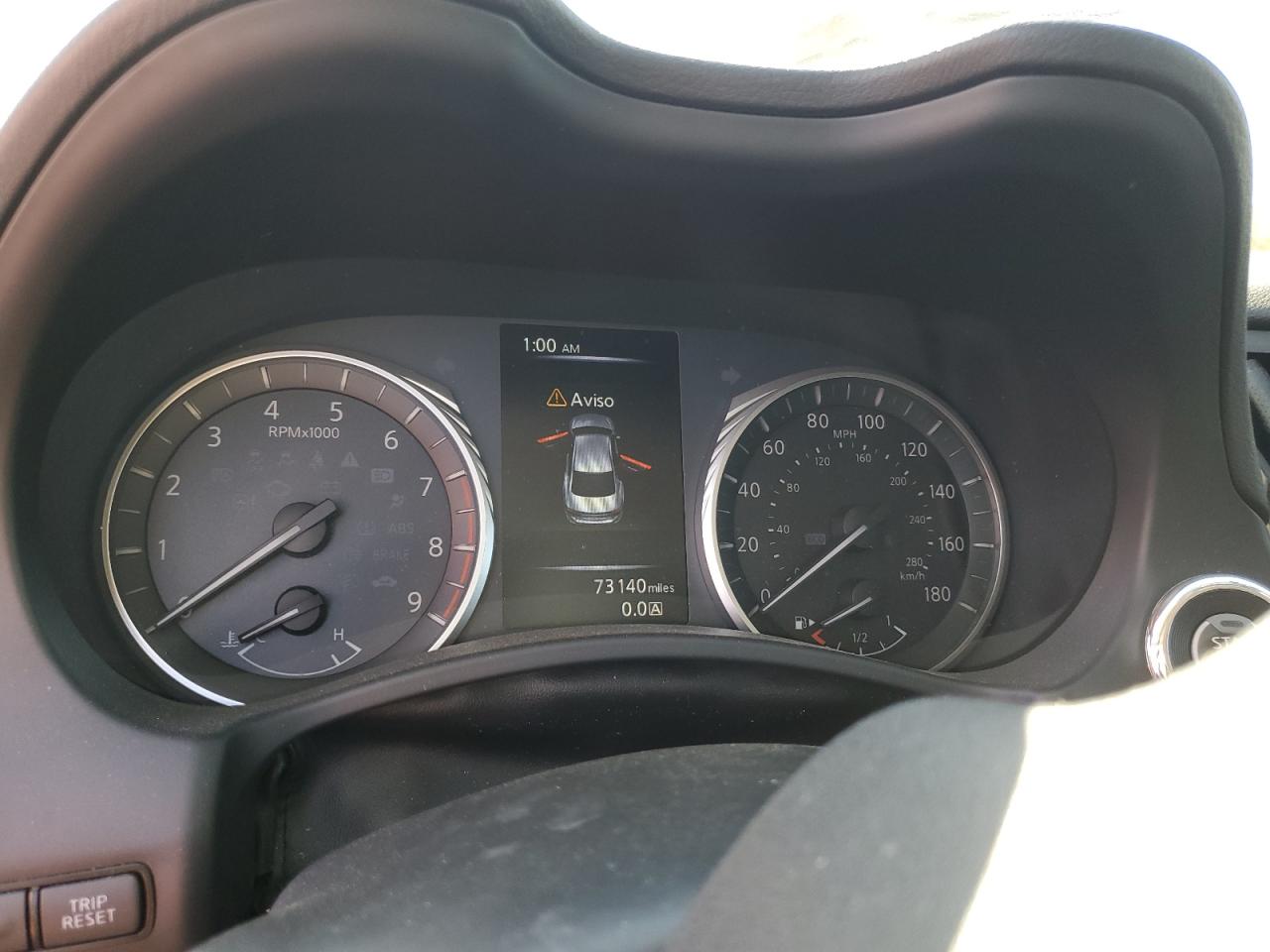 2019 Infiniti Q50 VIN JN1EV7AR3KM559649 Copart auction photo, vandalism damage thumbnail 9