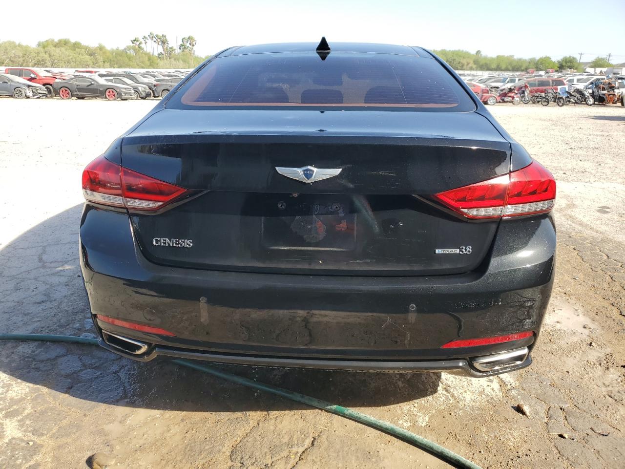 2015 Hyundai Genesis VIN KMHGN4JE9FU101990 Copart auction photo, front end / minor dent/scratches damage thumbnail 6