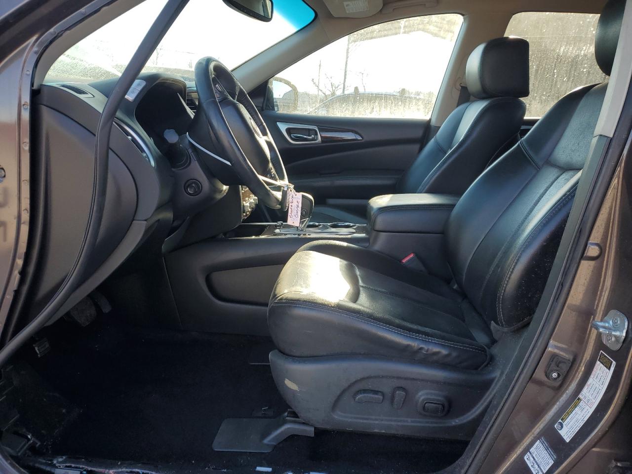 2015 Nissan Pathfinder VIN 5N1AR2MN2FC659180 Copart auction photo, side / front end damage thumbnail 7