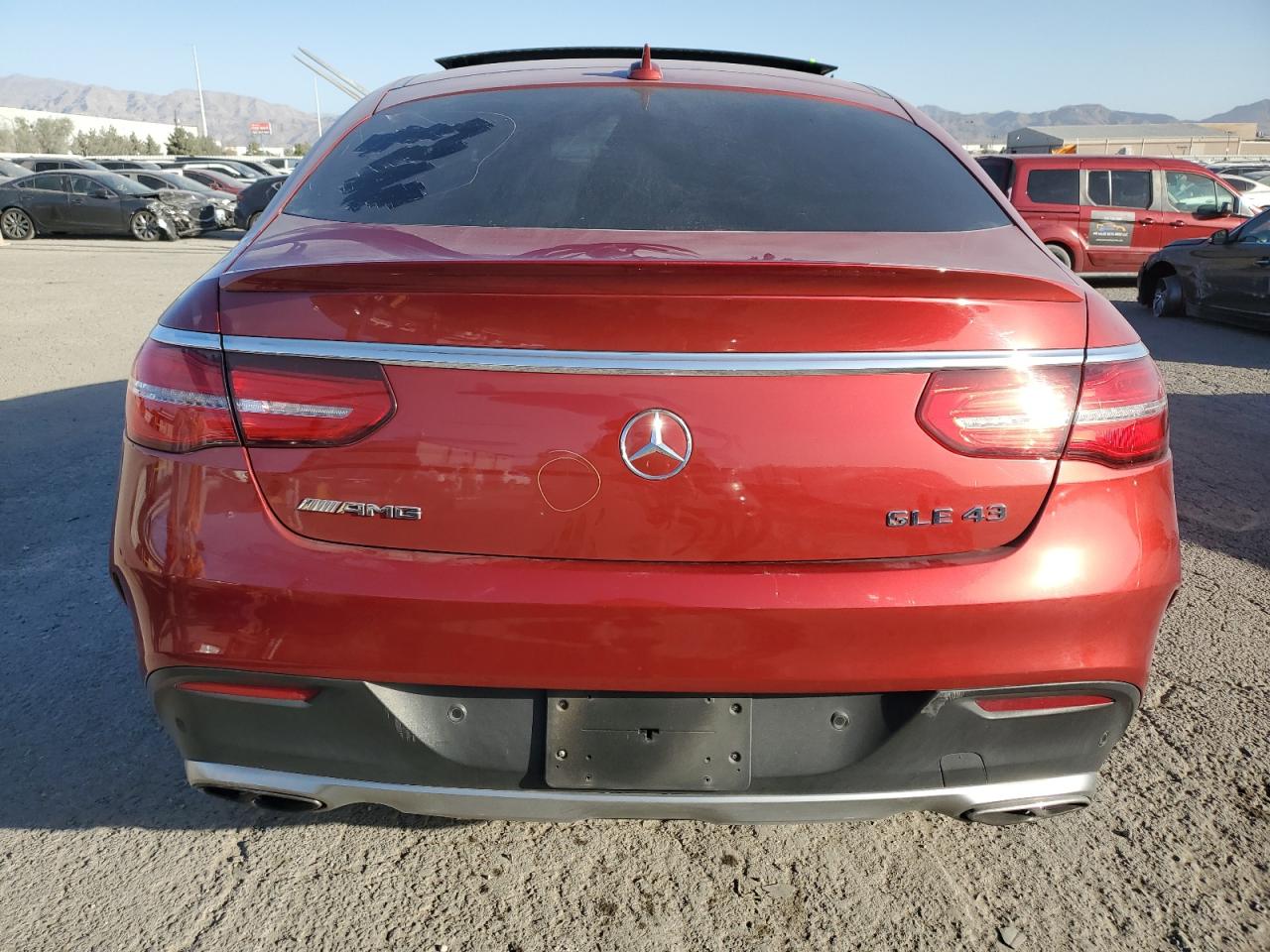 2018 Mercedes-Benz GLE VIN 4JGED6EB0JA096971 Copart auction photo, front end damage thumbnail 6