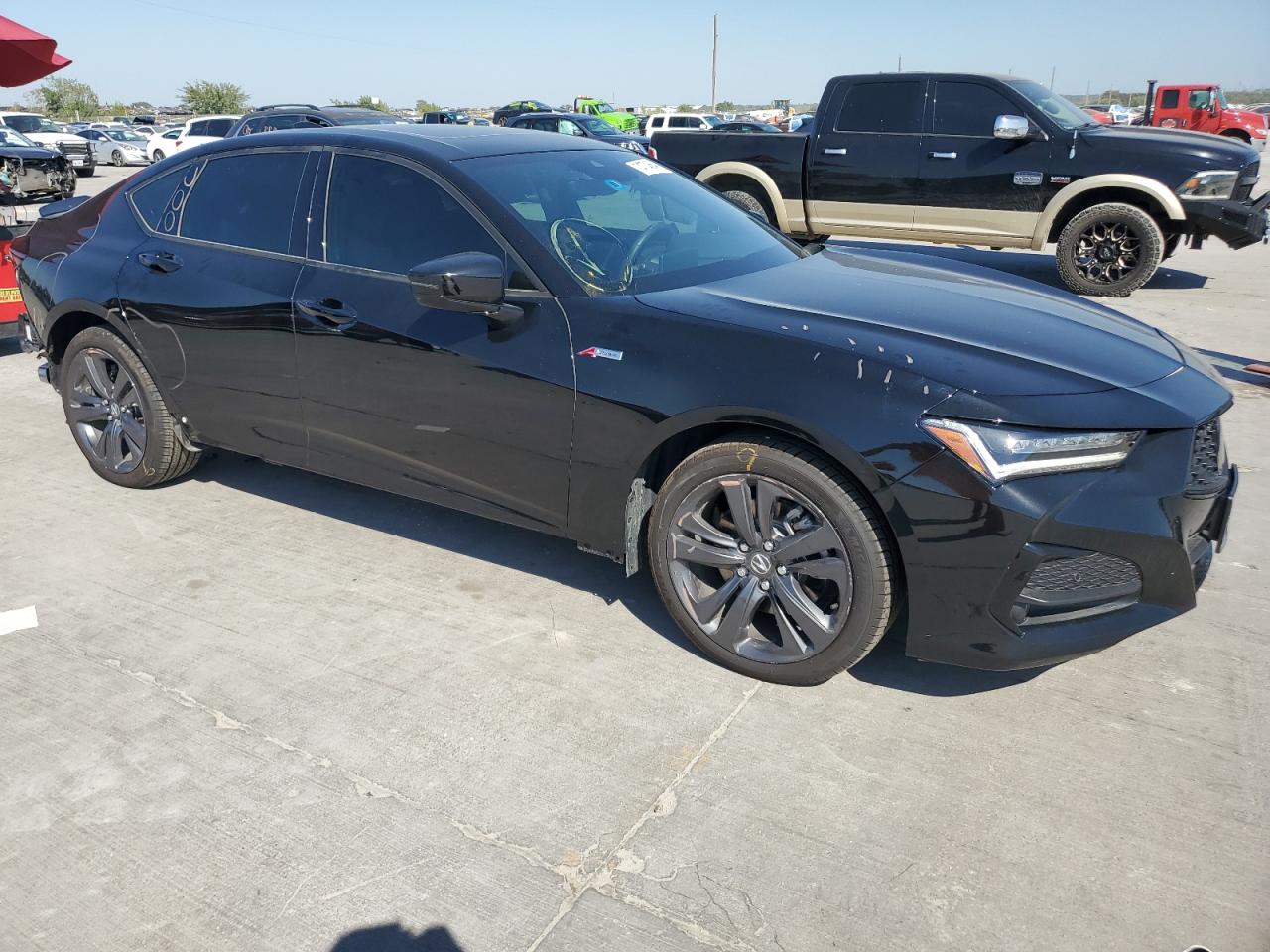 2022 Acura TLX VIN 19UUB6F51NA003591 Copart auction photo, rear end damage thumbnail 4
