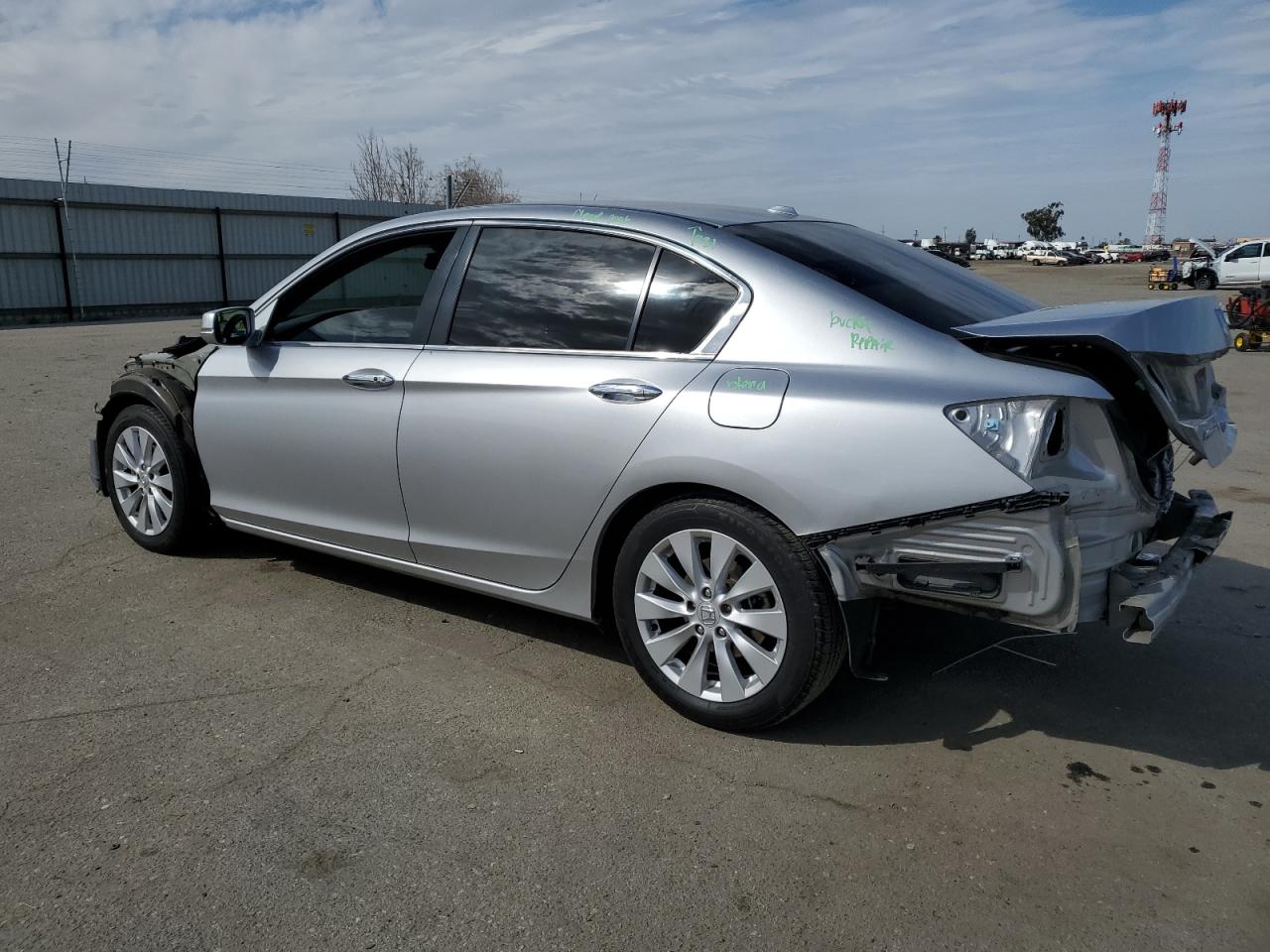 2015 Honda Accord VIN 1HGCR2F86FA149173 Copart auction photo, all over damage thumbnail 2