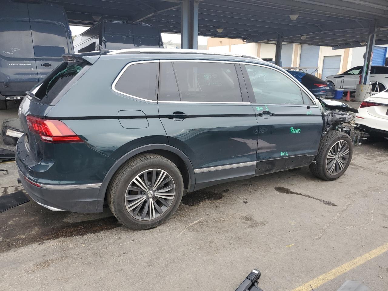 2019 Volkswagen Tiguan VIN 3VV3B7AX3KM101837 Copart auction photo, front end damage thumbnail 3