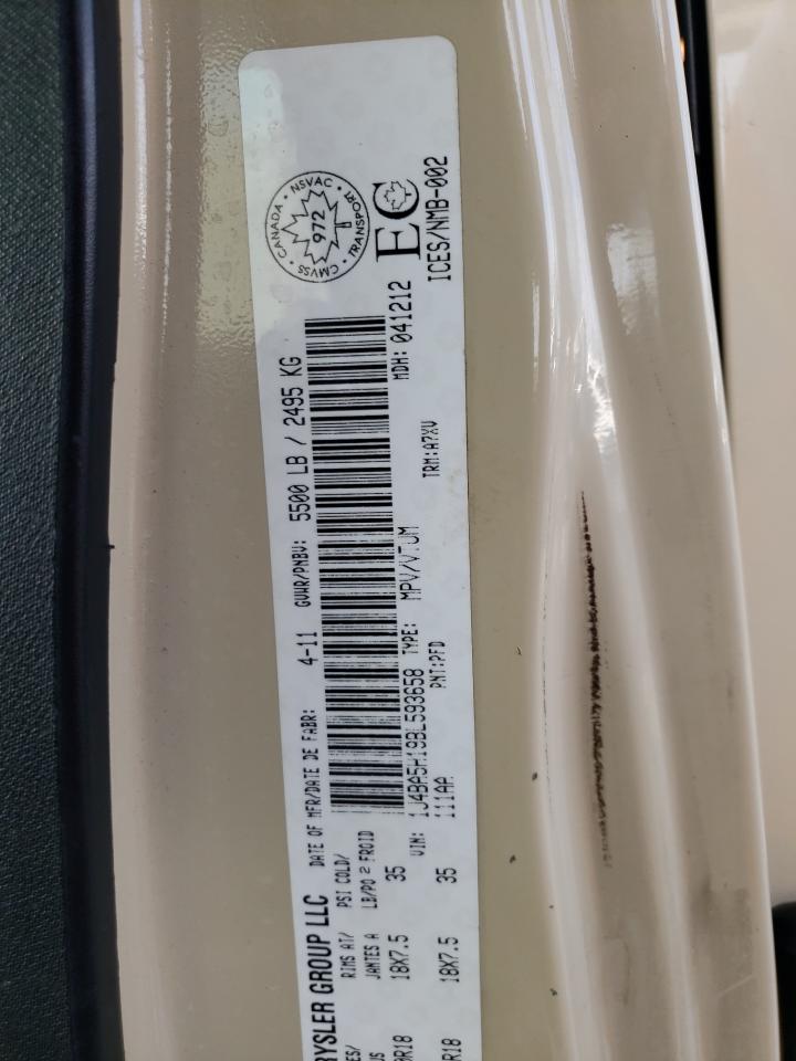 2011 Jeep Wrangler VIN 1J4BA5H19BL593658 Copart auction photo, front end damage thumbnail 13
