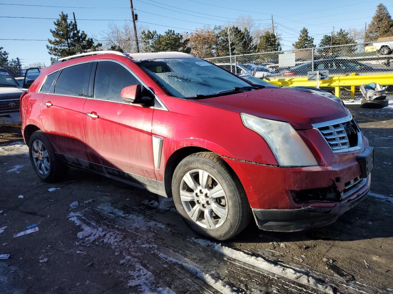 2015 Cadillac SRX VIN 3GYFNEE38FS560887 Copart auction photo, rear end / front end damage thumbnail 4