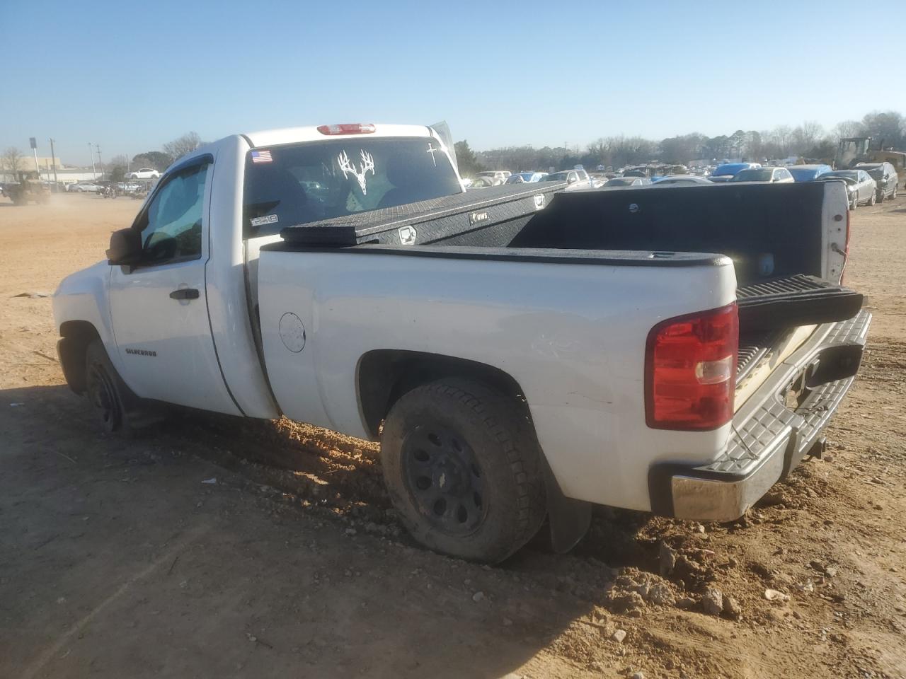2011 Chevrolet Silverado VIN 1GCNCPEAXBZ379367 Copart auction photo, side / front end damage thumbnail 2