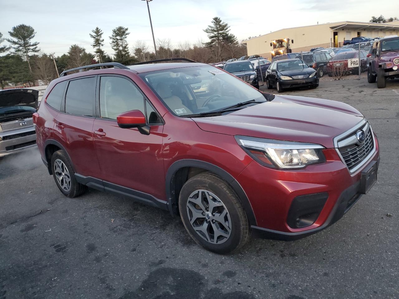 2020 Subaru Forester VIN JF2SKAJC0LH546645 Copart auction photo, side / rear end damage thumbnail 4