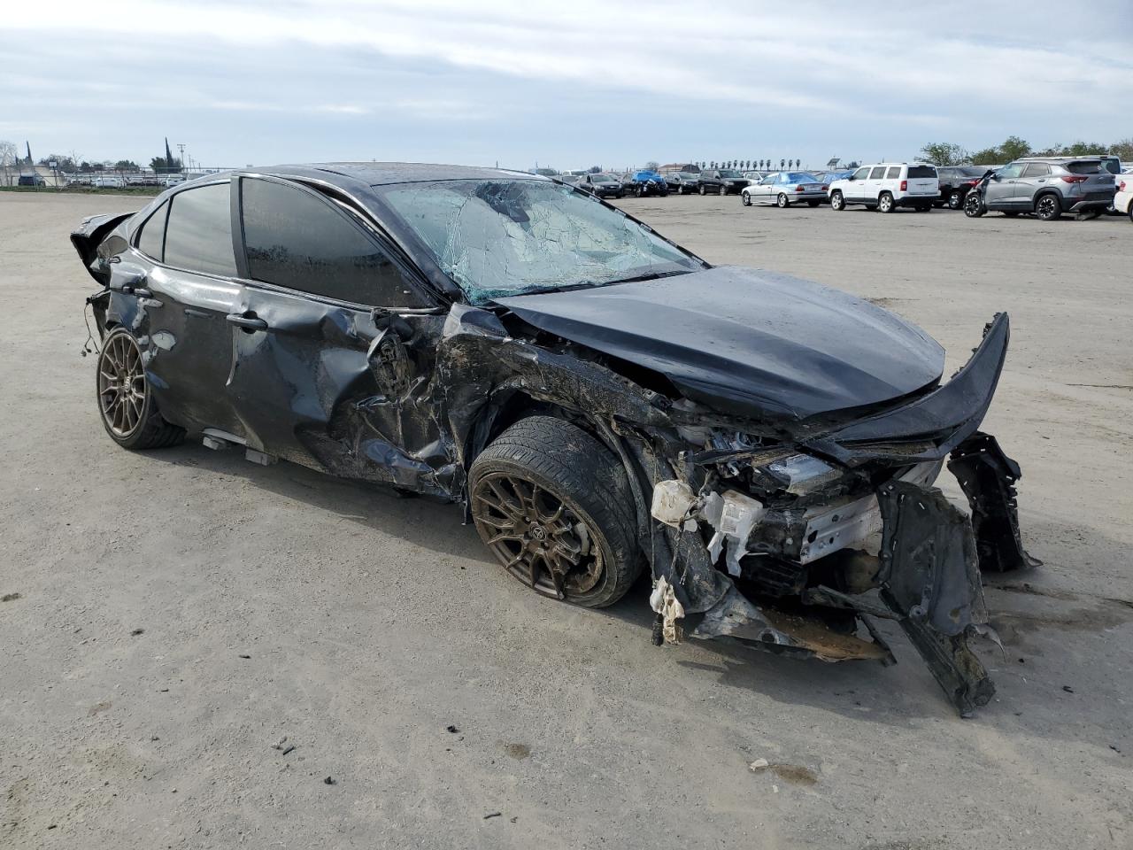 2023 Toyota Camry VIN 4T1G11AK5PU137256 Copart auction photo, rollover damage thumbnail 4