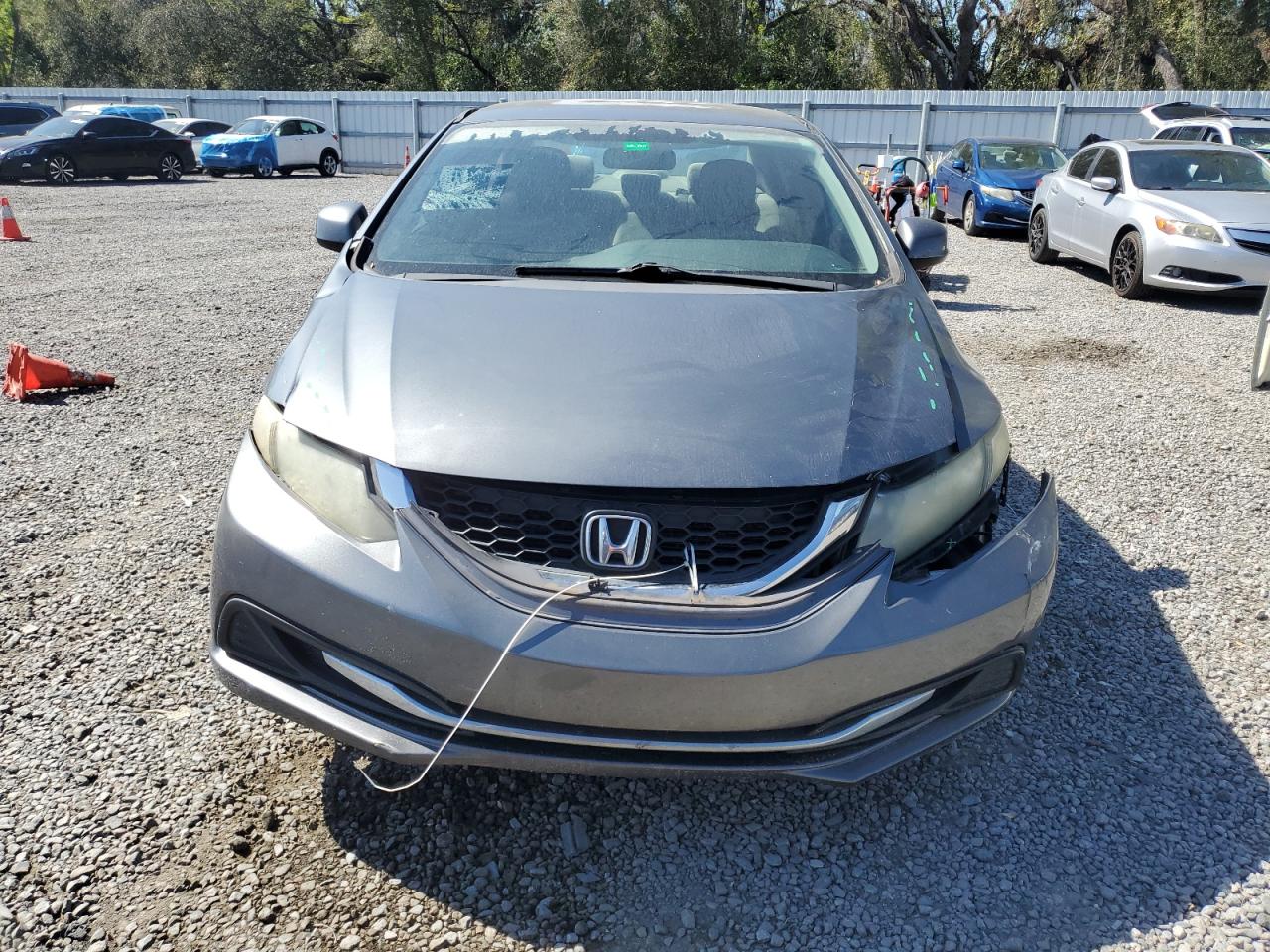 2013 Honda Civic VIN 19XFB2F54DE009932 Copart auction photo, front end / side damage thumbnail 5