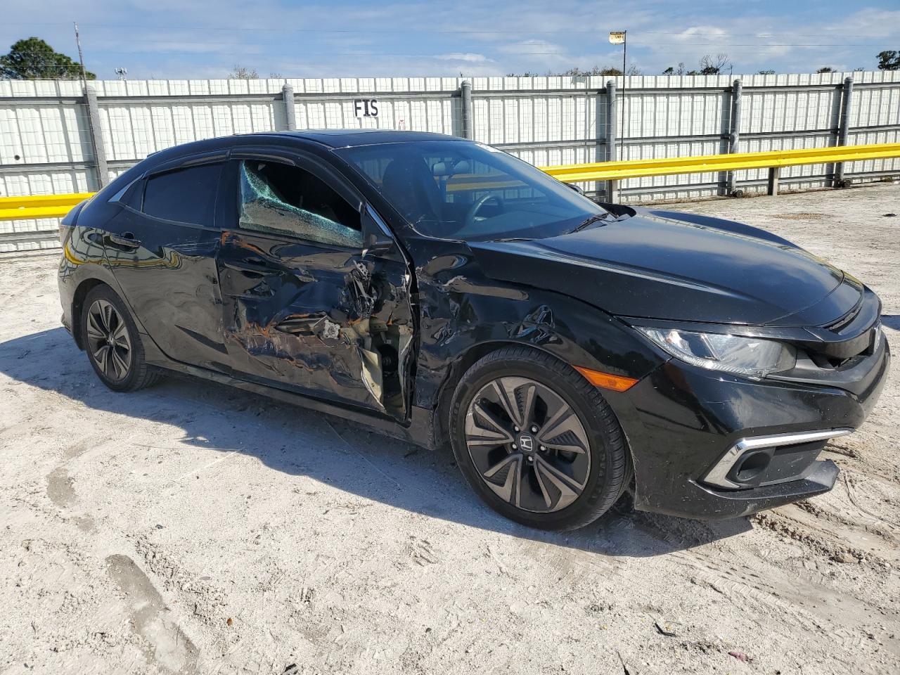 2017 Honda Civic VIN SHHFK7H53HU221648 Copart auction photo, side / front end damage thumbnail 4