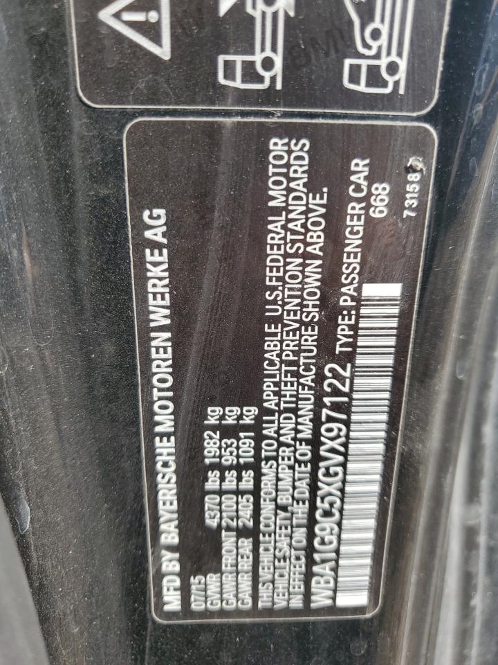 2016 BMW 2er VIN WBA1G9C5XGVX97122 Copart auction photo, front end / undercarriage damage thumbnail 12